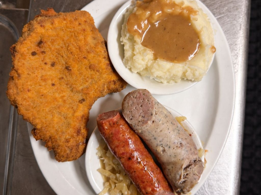 Pork Chop & Kielbasa.