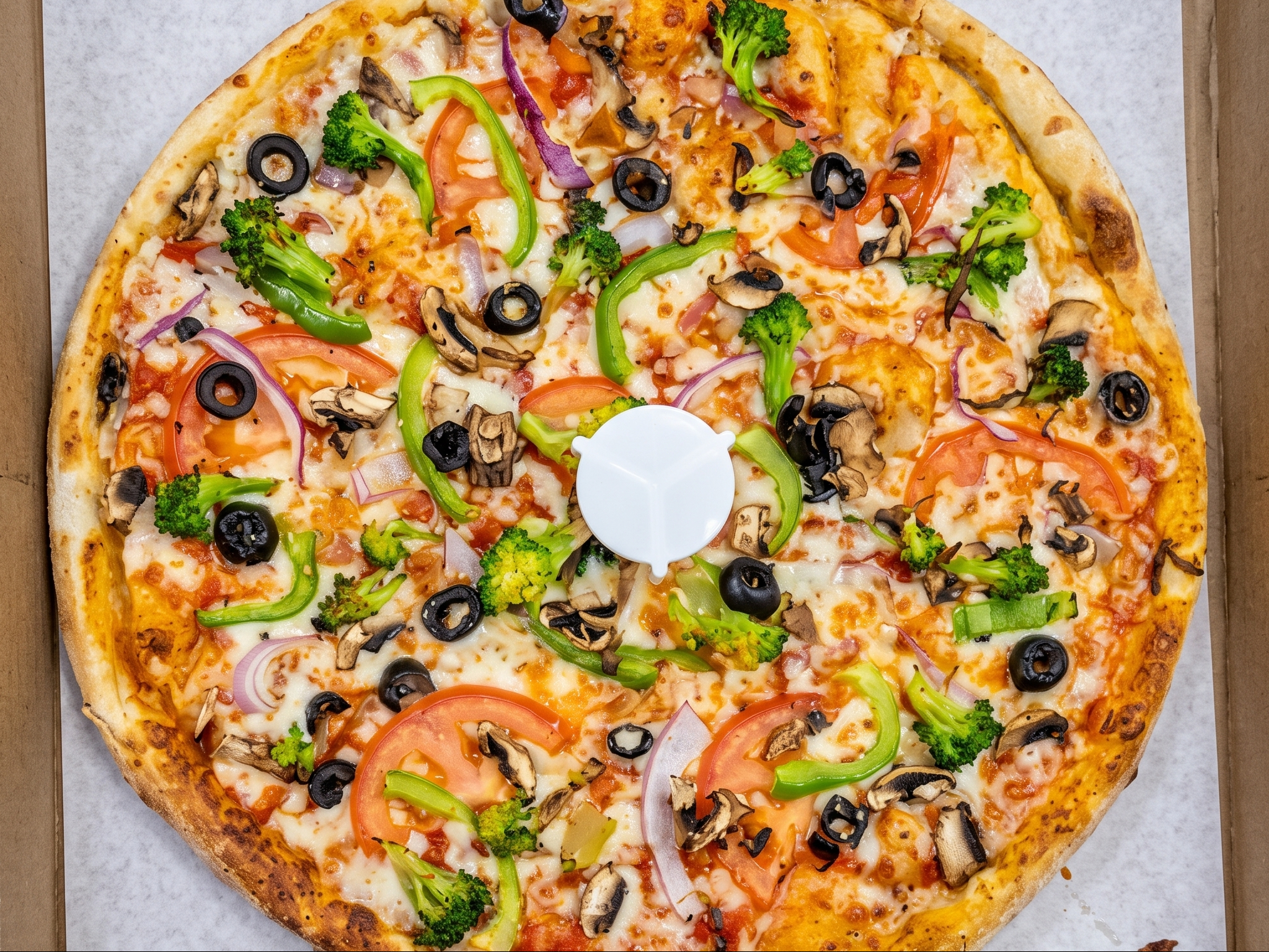 Lg Veggie Pizza.