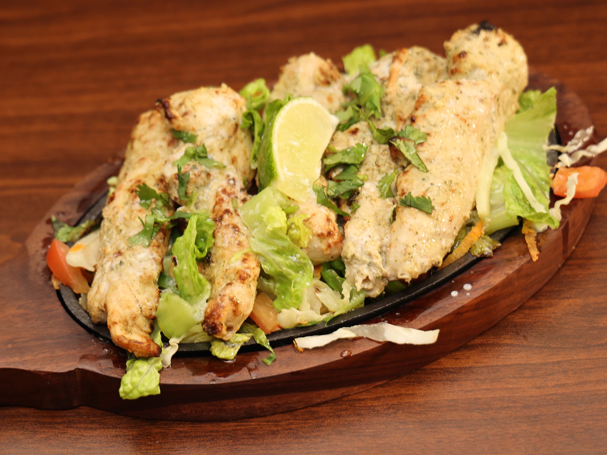 CHICKEN MALAI KEBAB.