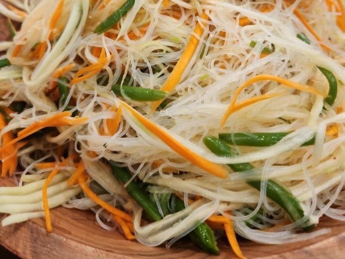 Asian salad platter 10 ppl and up $7 per person.