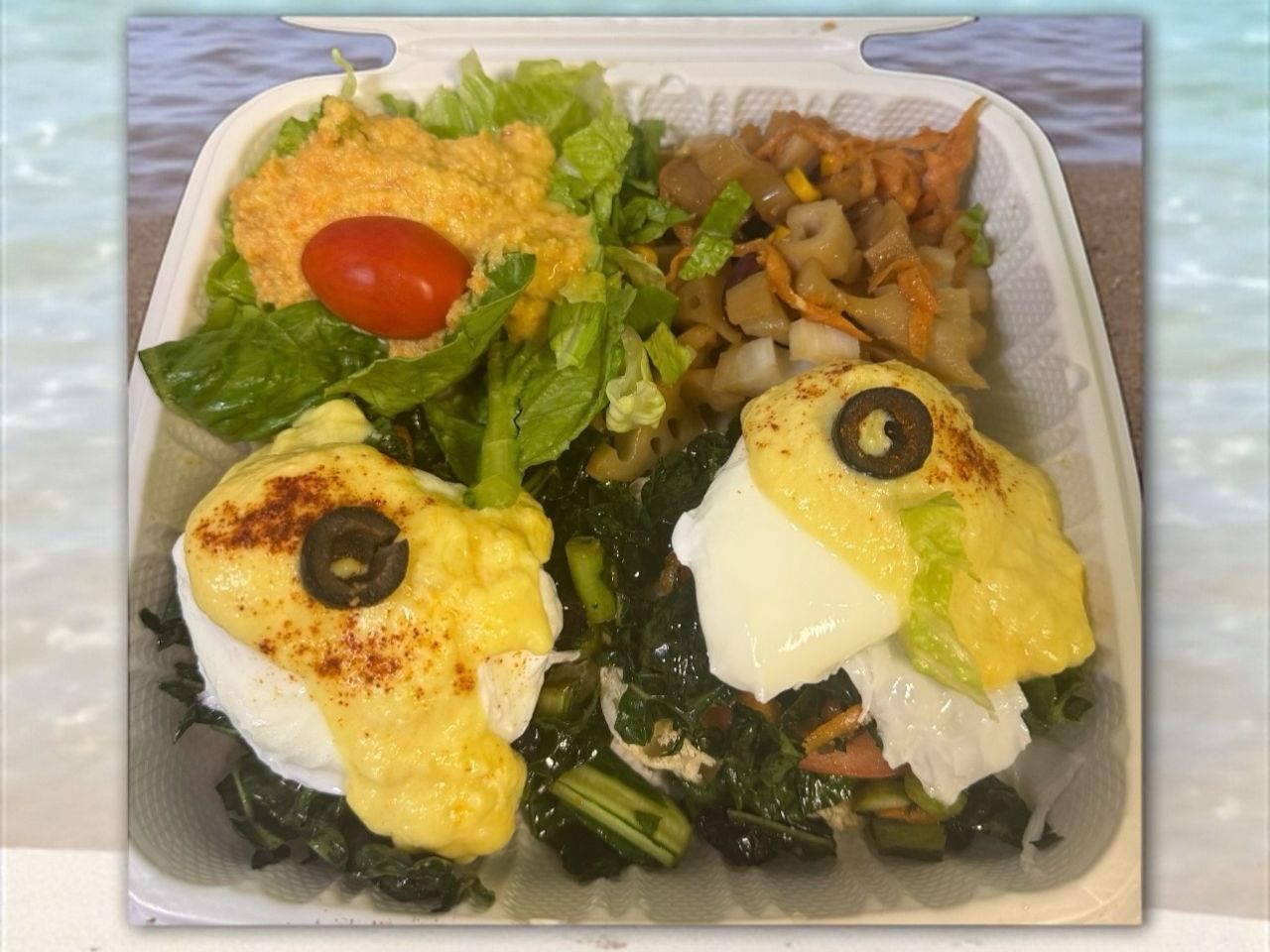 Organic Kale Benedict.