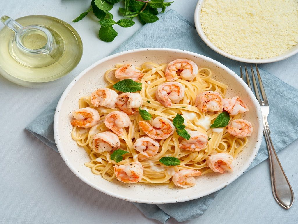Shrimp pasta