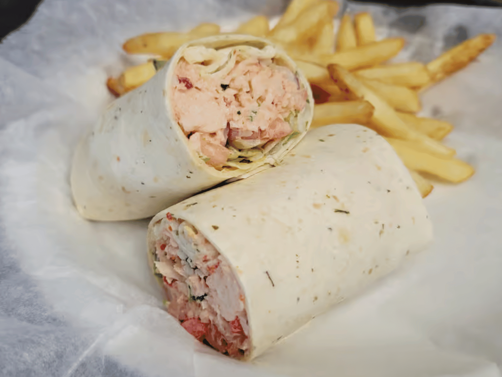 Seafood Wrap.
