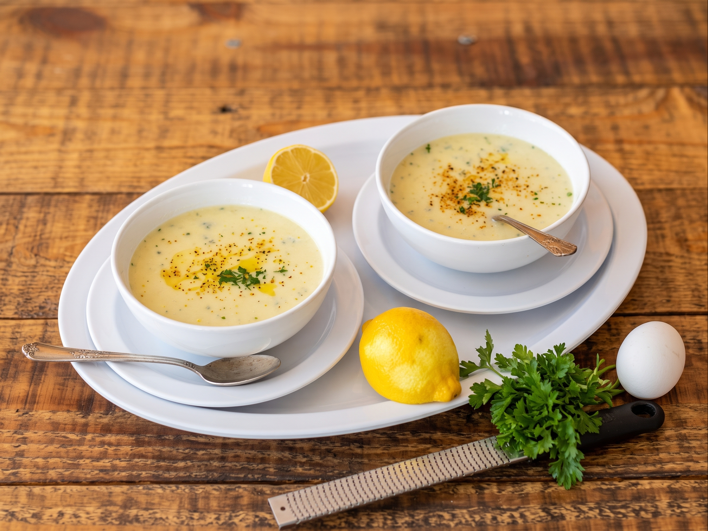 Avgolemono Soup.