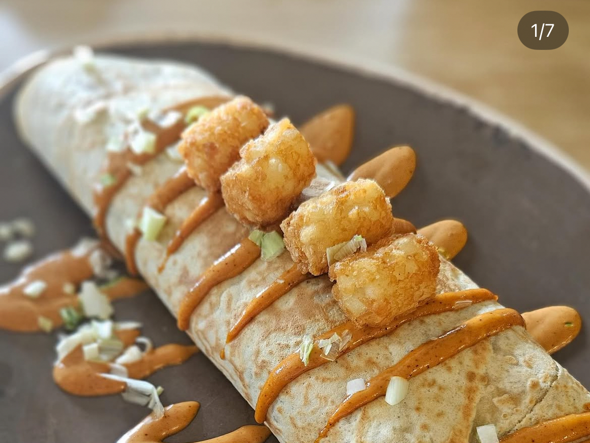 Chorizo & Tots Crepe