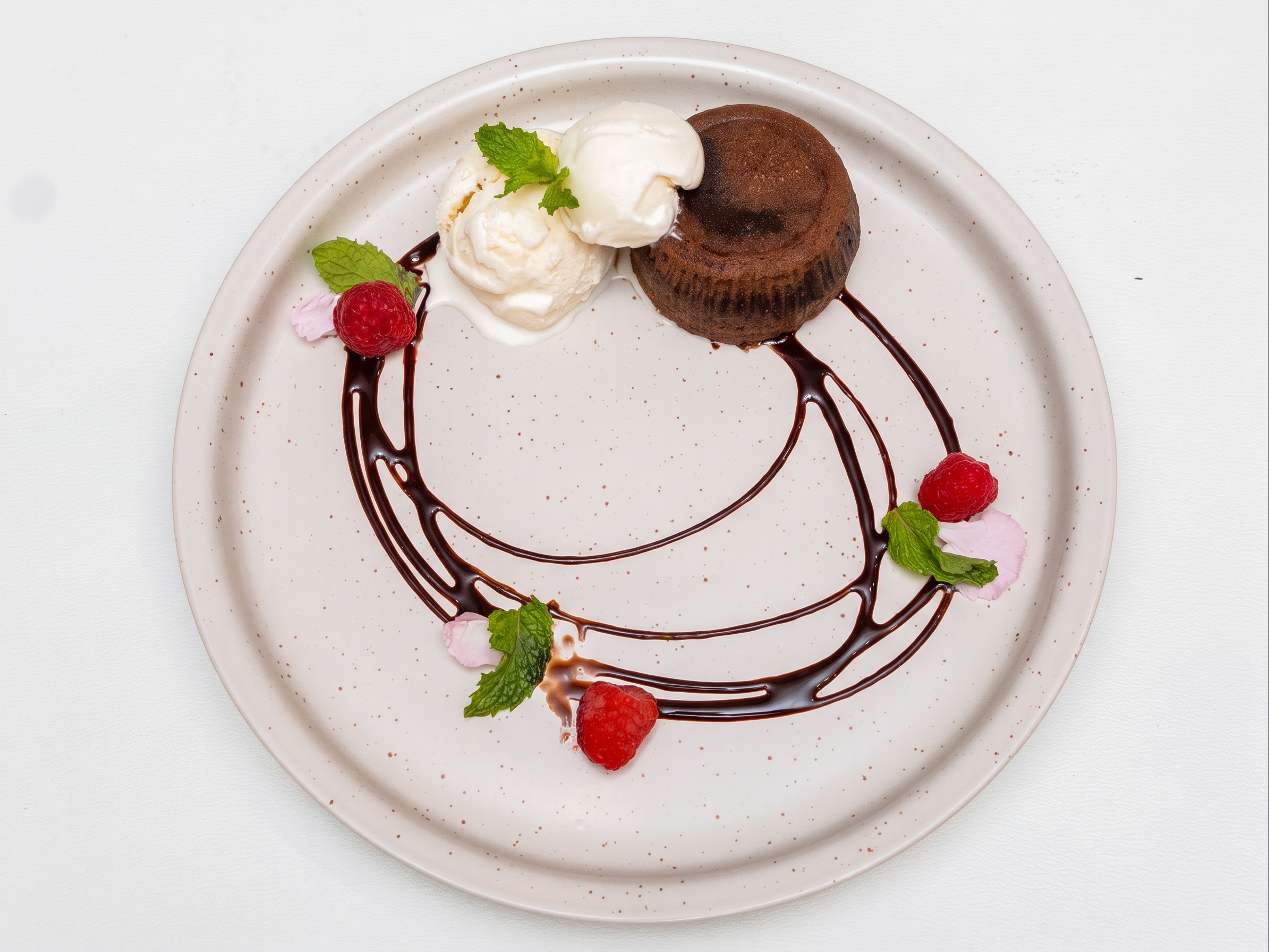 Hot Chocolate Lava Cake with Vanilla.