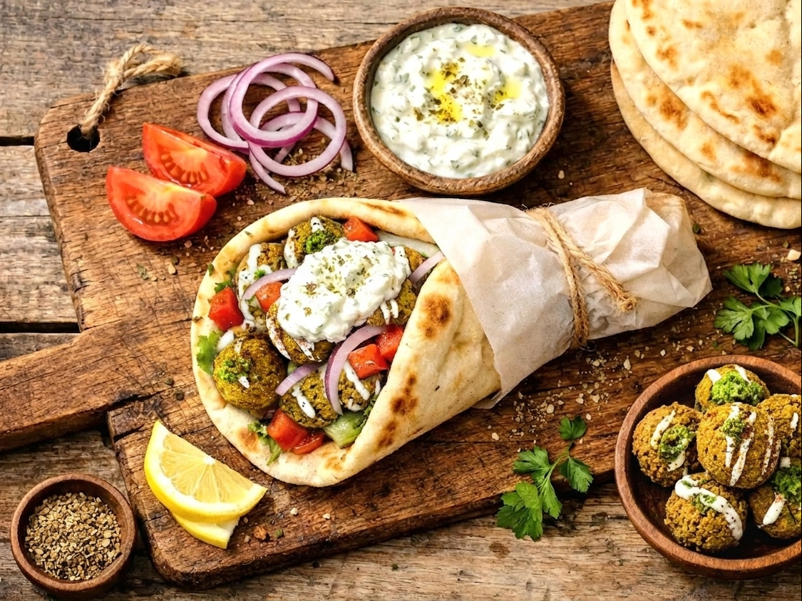 Falafel Wrap.