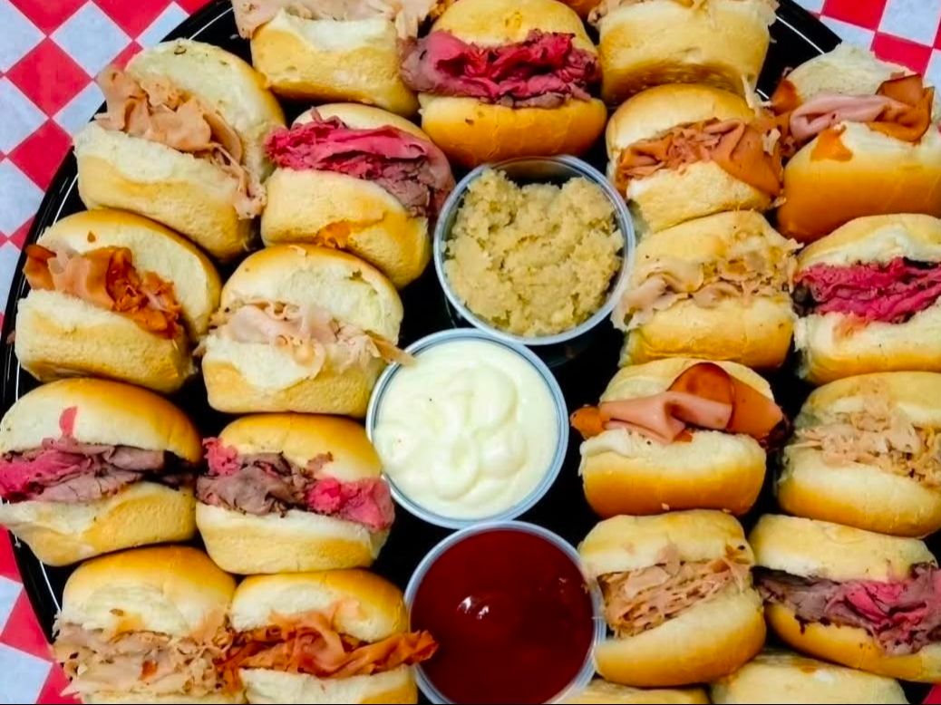 Small Slider Catering Tray.