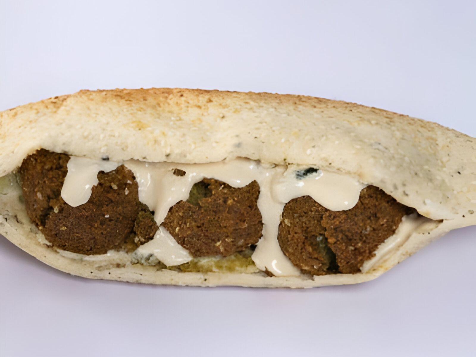 Sesame Falafel Sandwich.