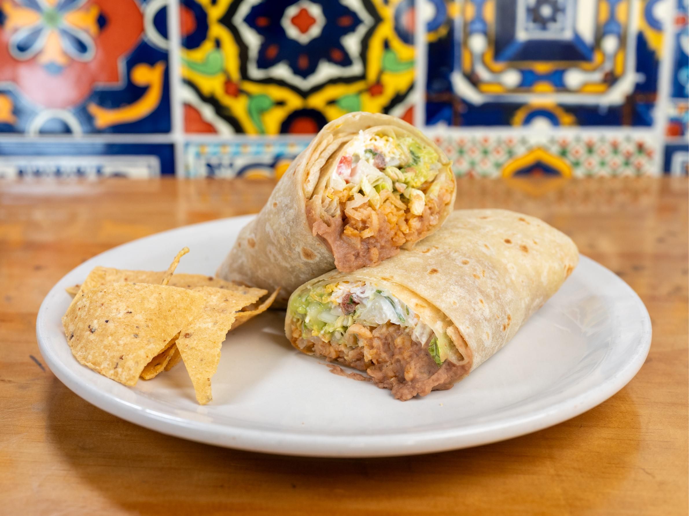 Vegetarian Burrito.