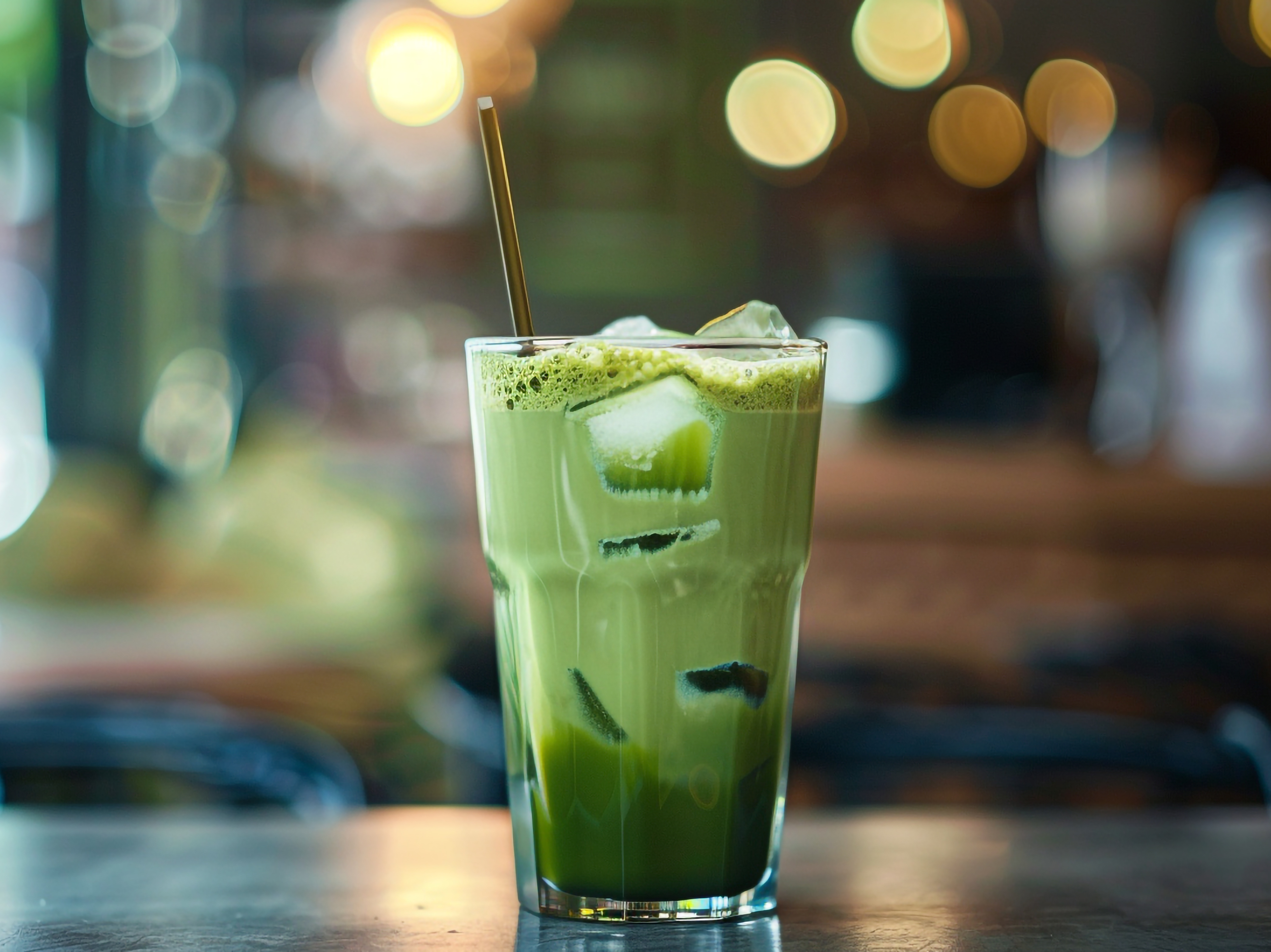 Iced Matcha Latte.