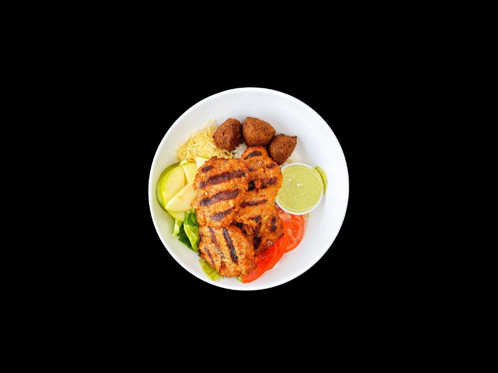 Chicken Kofte Apple Bowl.
