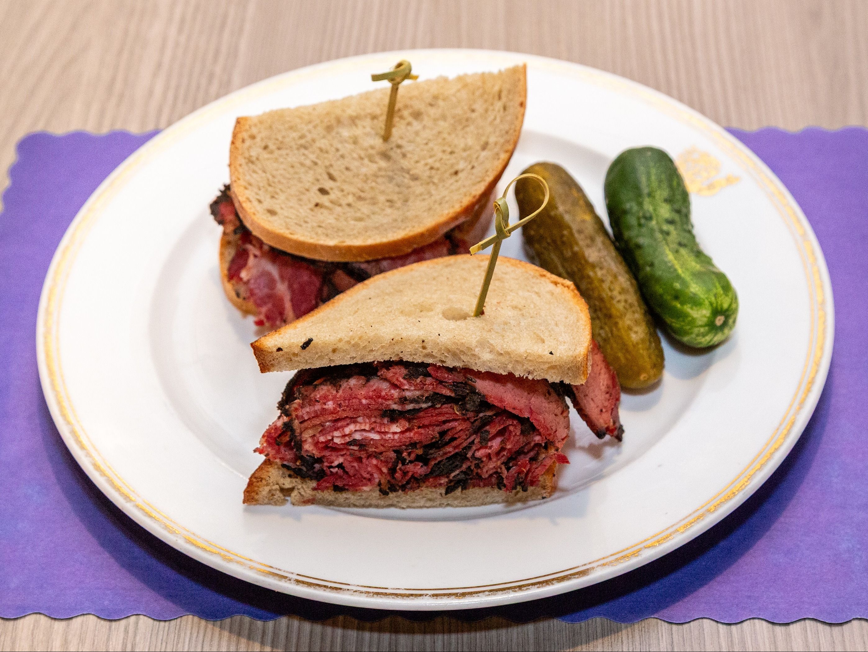 * Hot Pastrami Sandwich.