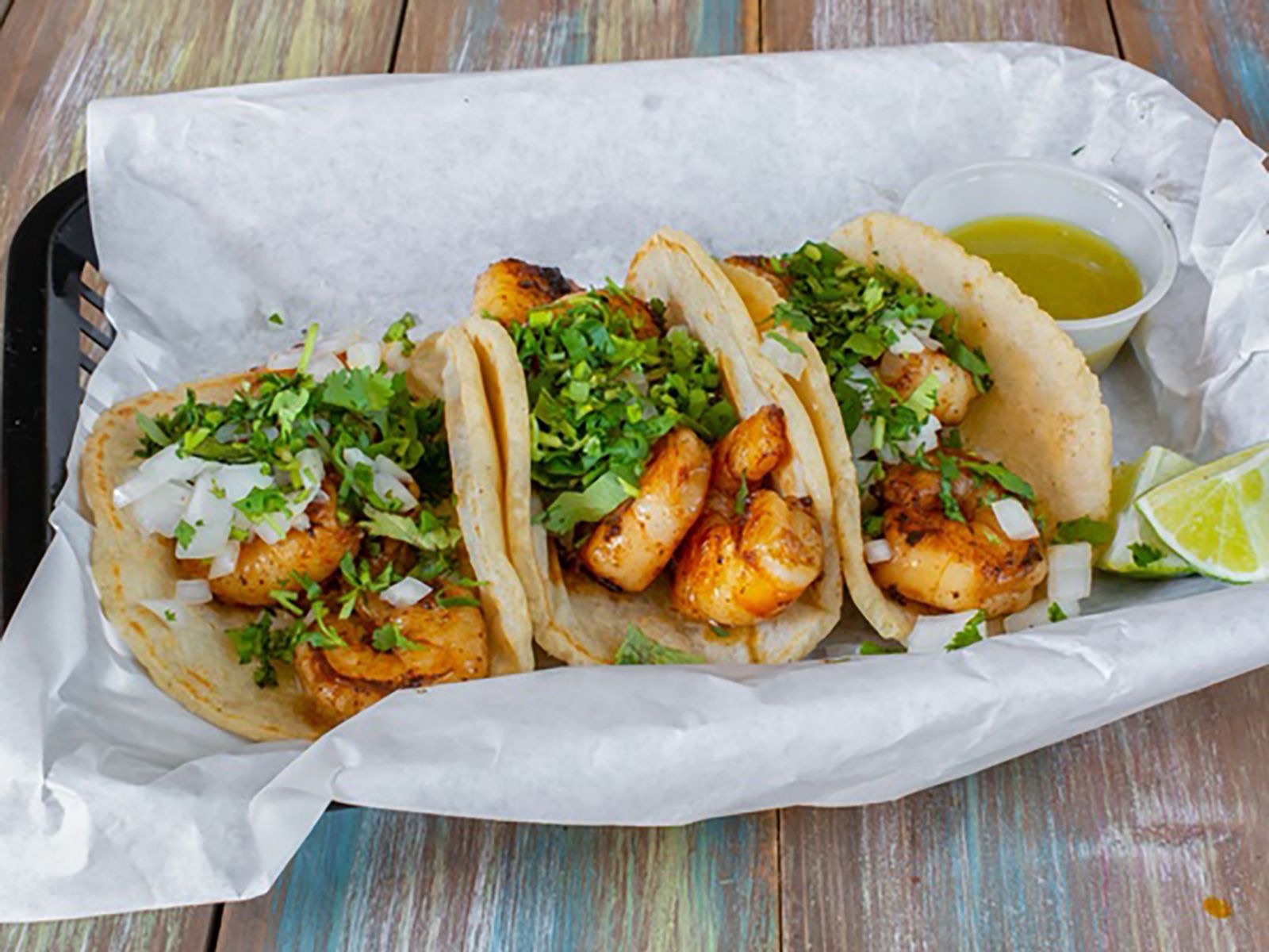Shrimp Street Taco.