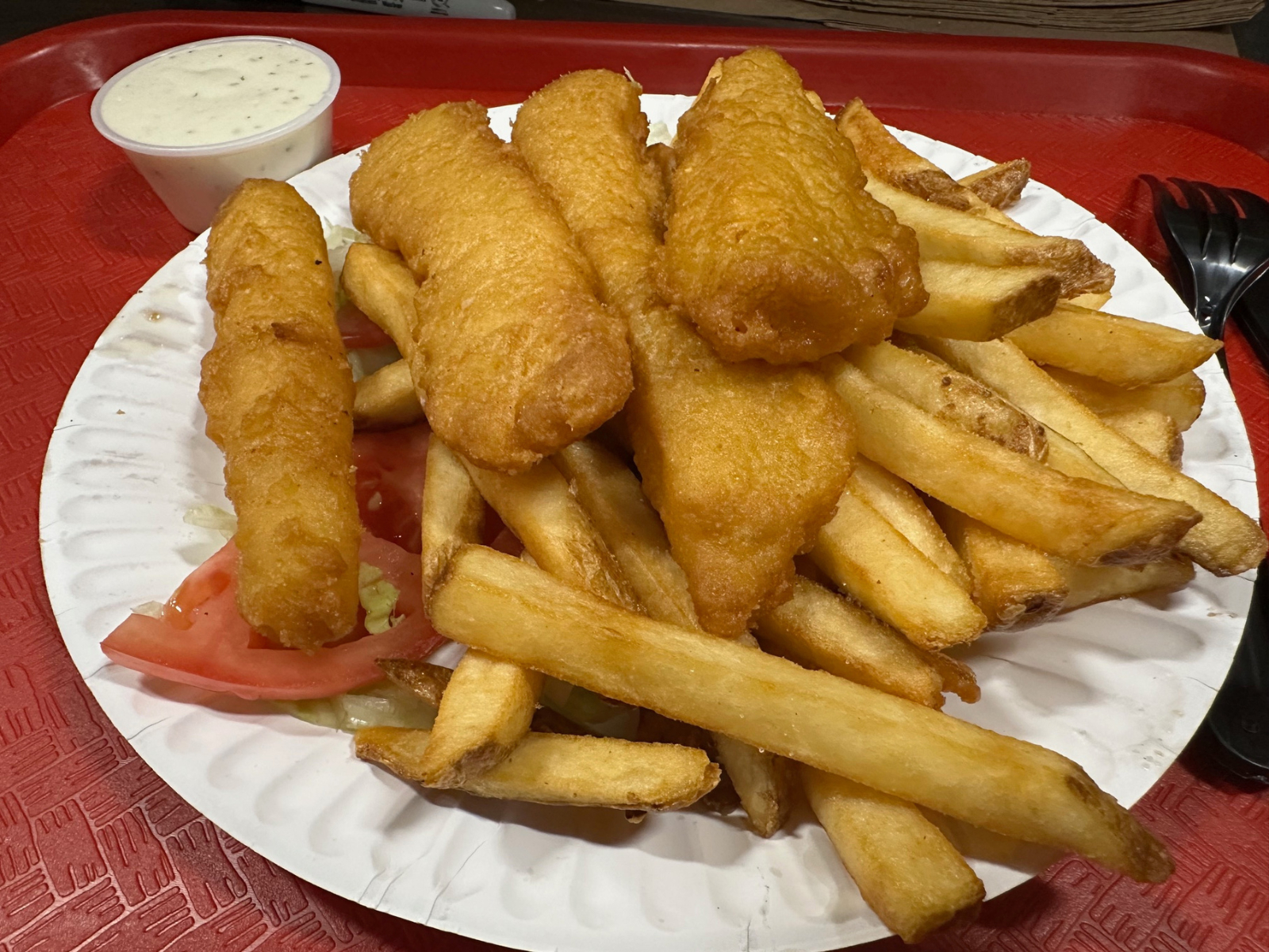 Fried Fish Platter.