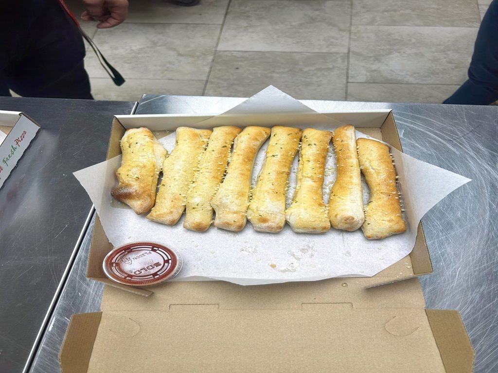 Garlic Breadsticks.