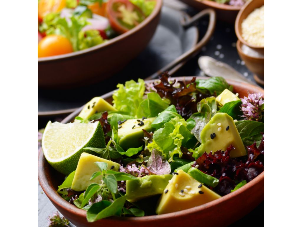 CHICKEN AVOCADO SALAD.