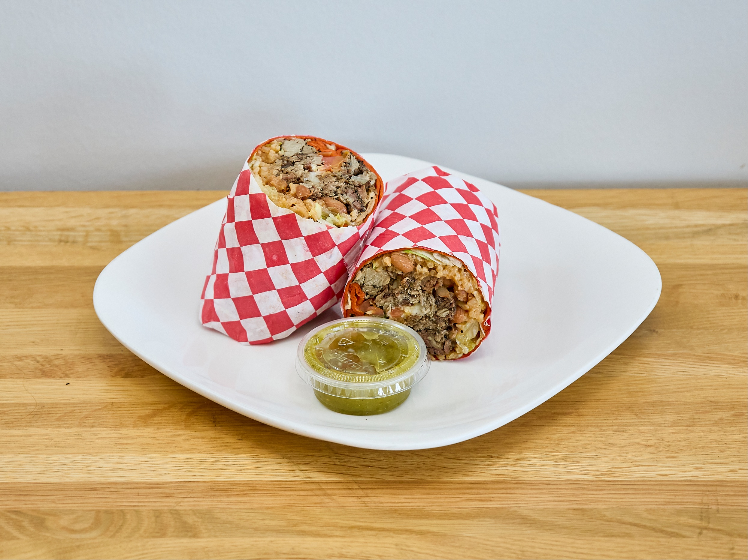 Smoked Beef Brisket Burrito.