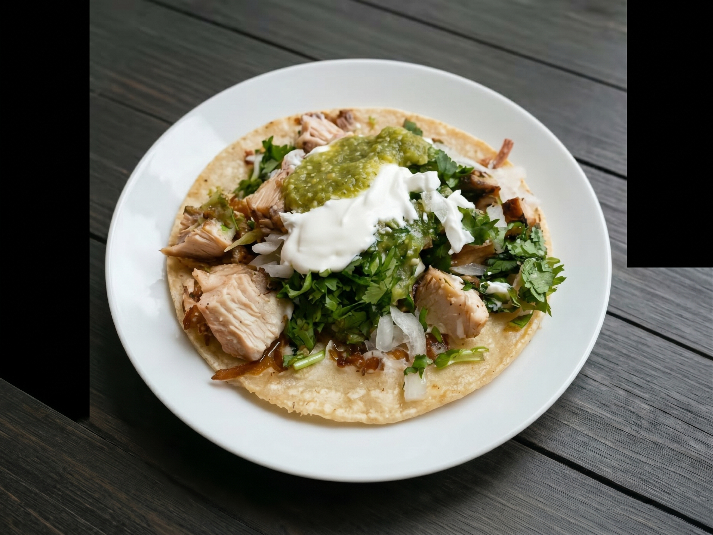 Los Grilled Cheese Tacos Plato.