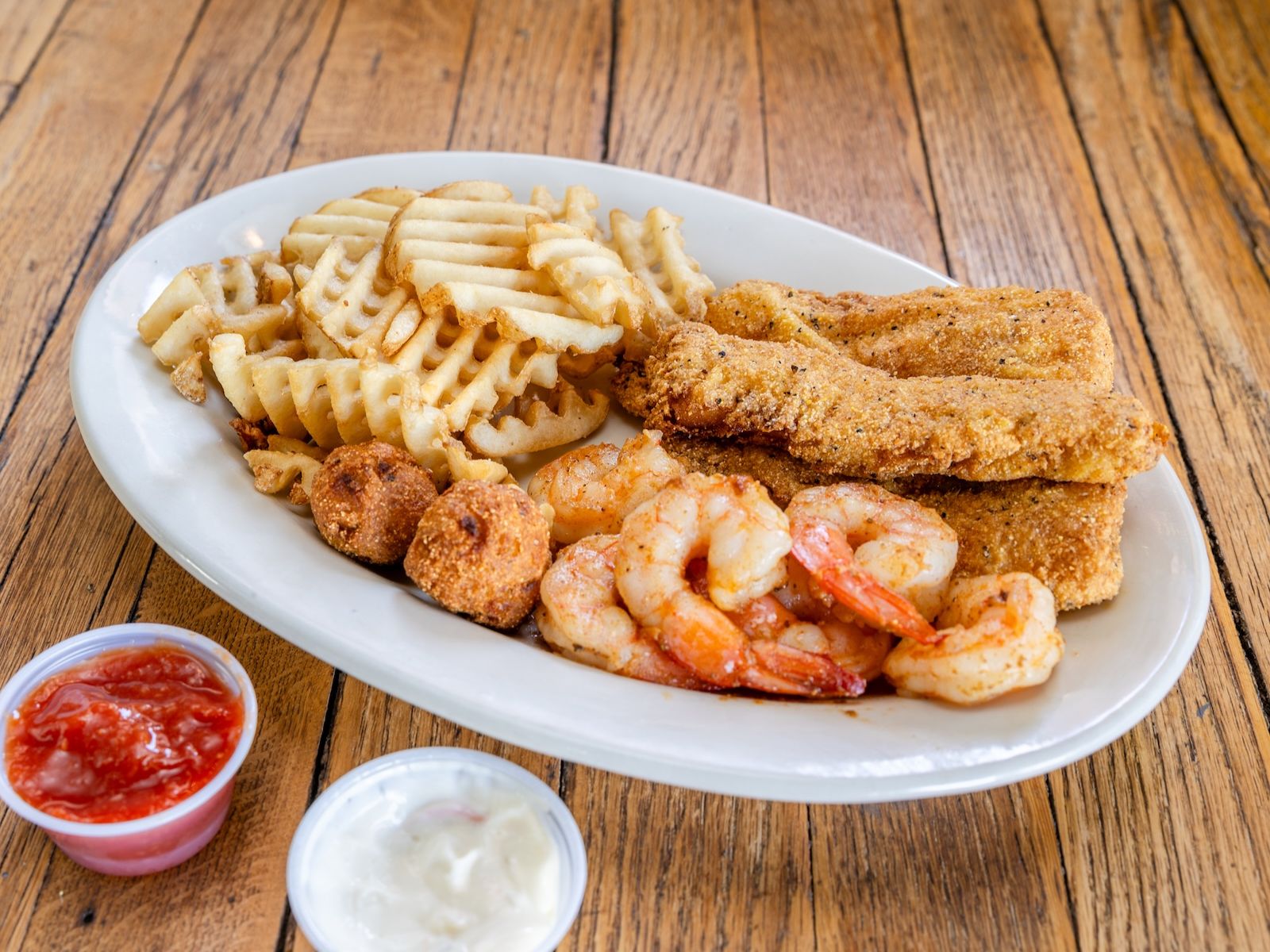 Catfish & Grilled Shrimp