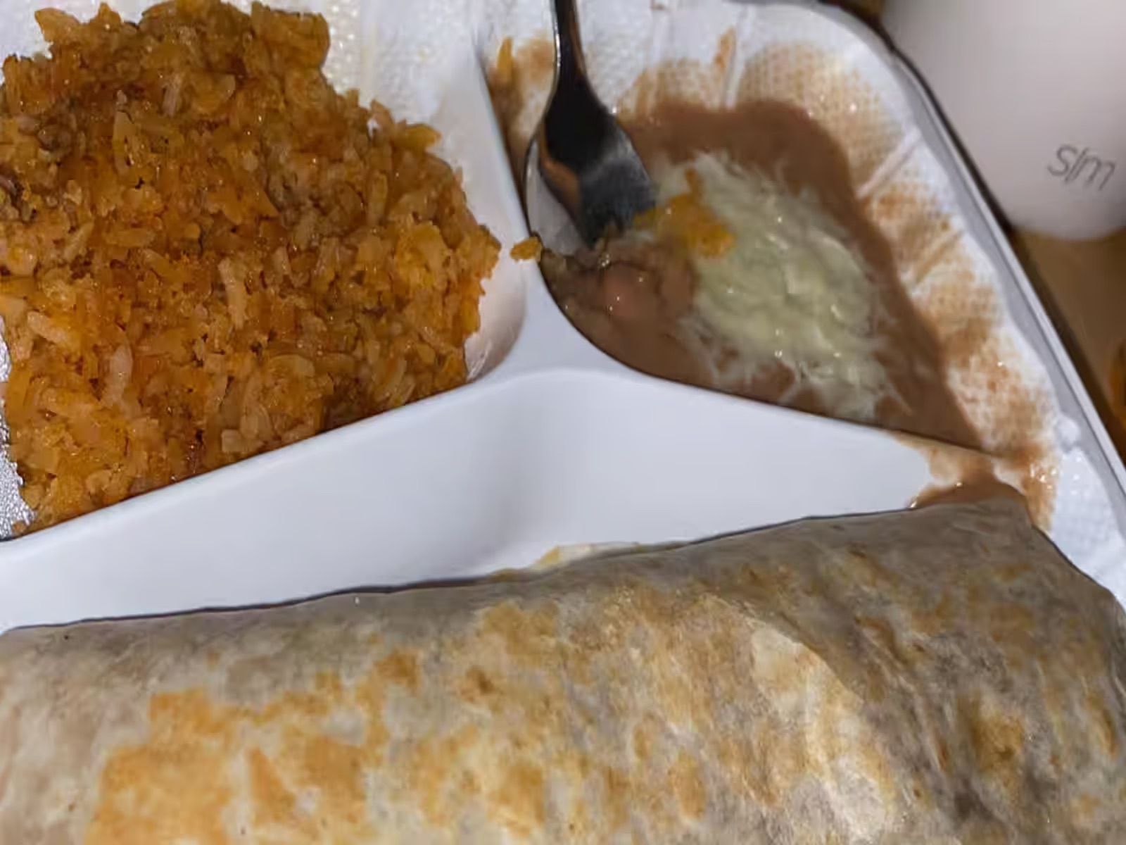Regular Burrito- Platter
