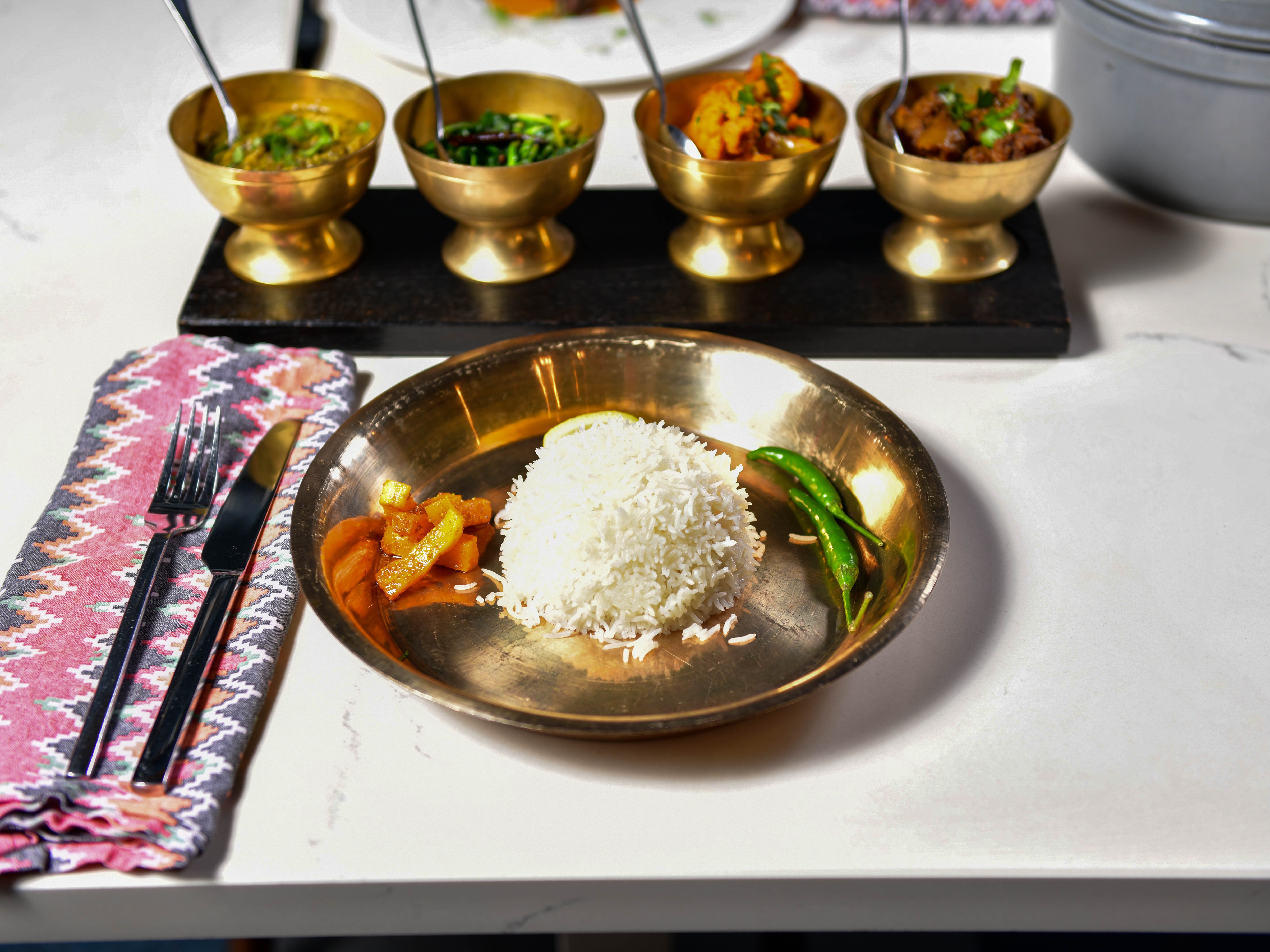 Nepali Set Meal.