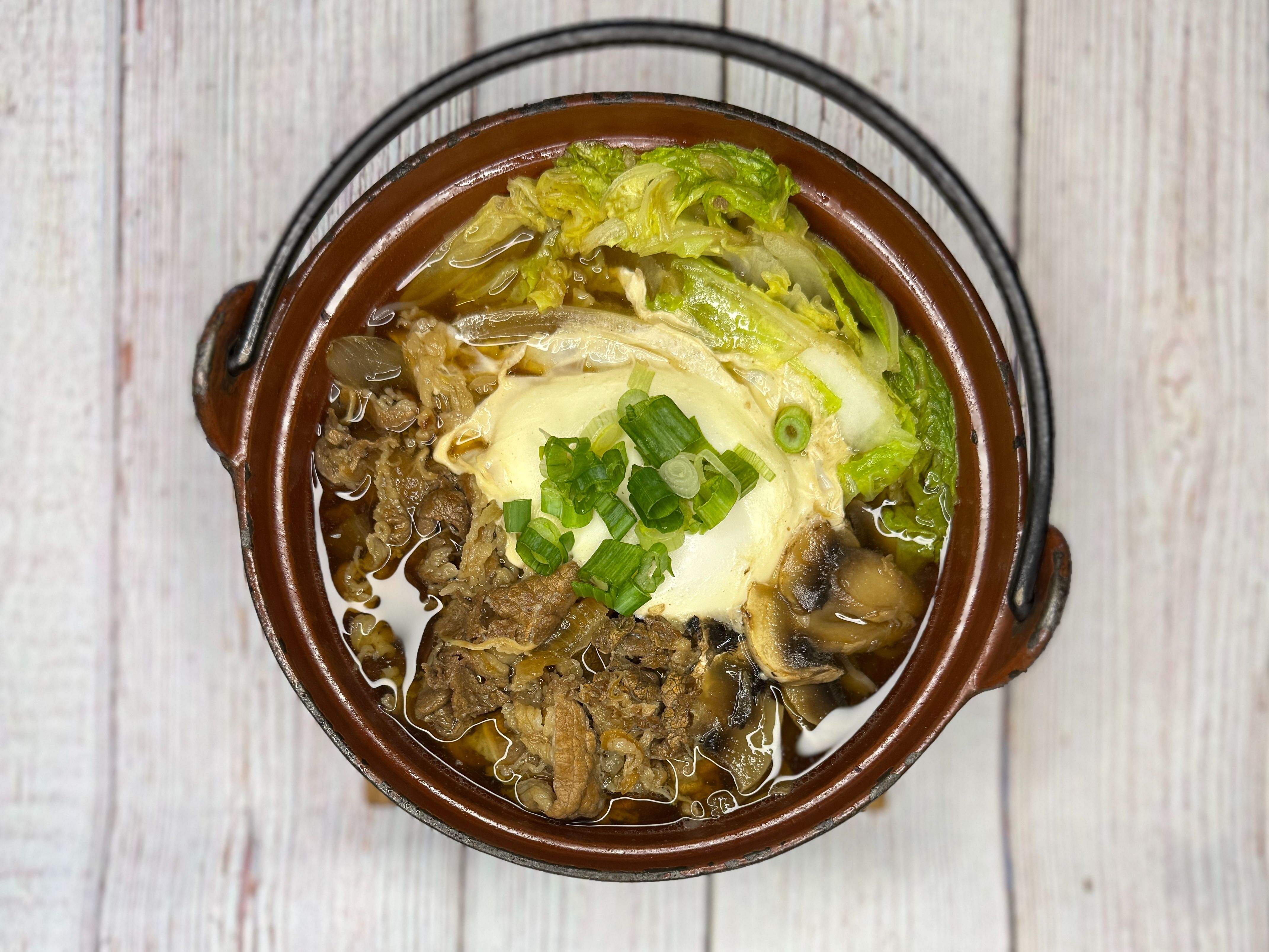 **TO GO** D3. Beef Sukiyaki & Steam Rice