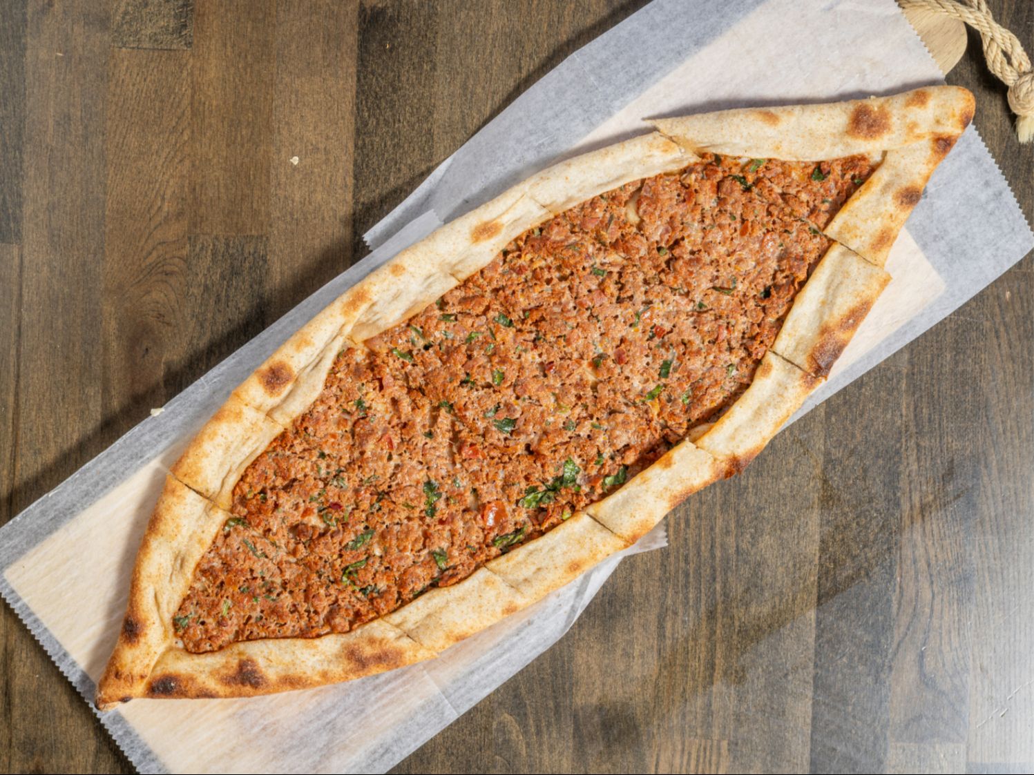 Ground Lamb Pide.