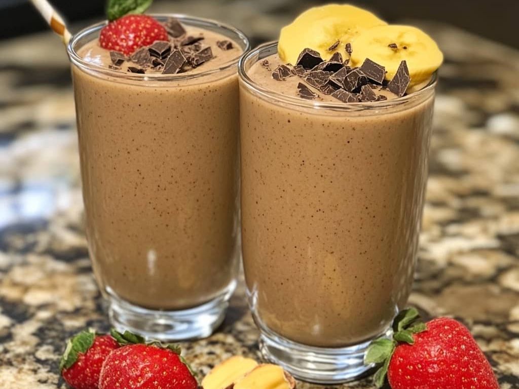 Chocolate Nutty Delight Smoothie.