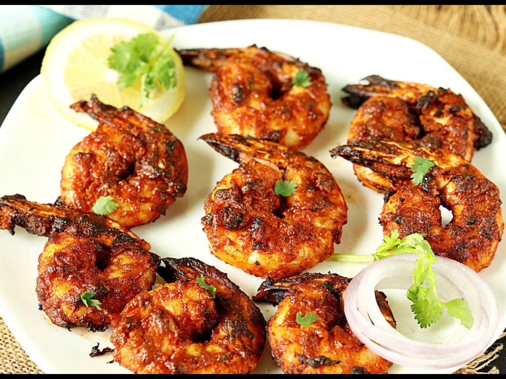 Tandoori Shrimps.