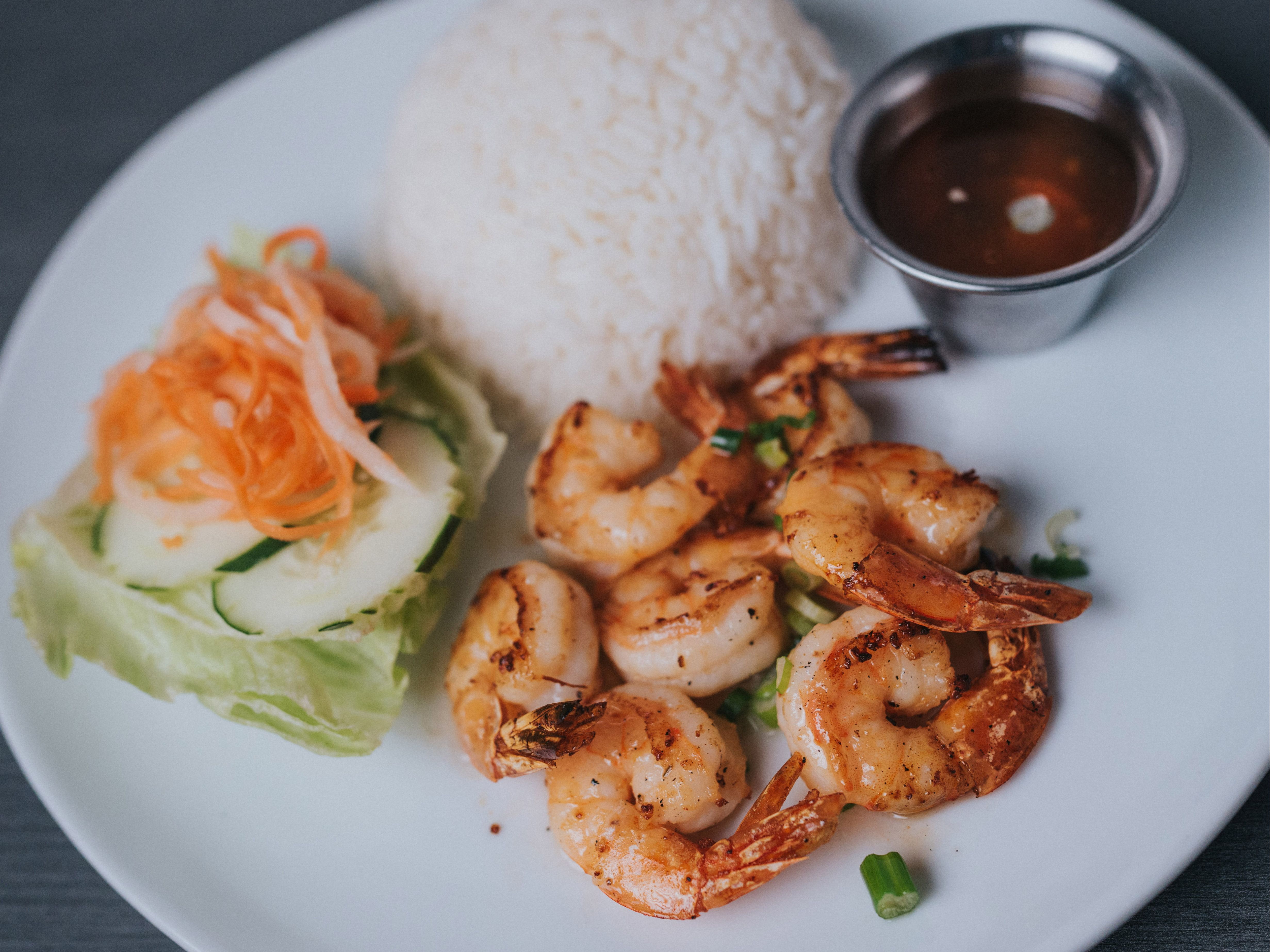 R4 - Grilled Shrimp Rice.