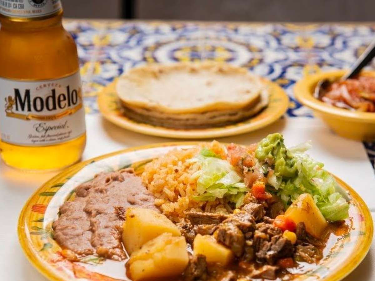 #5 Picadillo, Salad, Rice & Beans