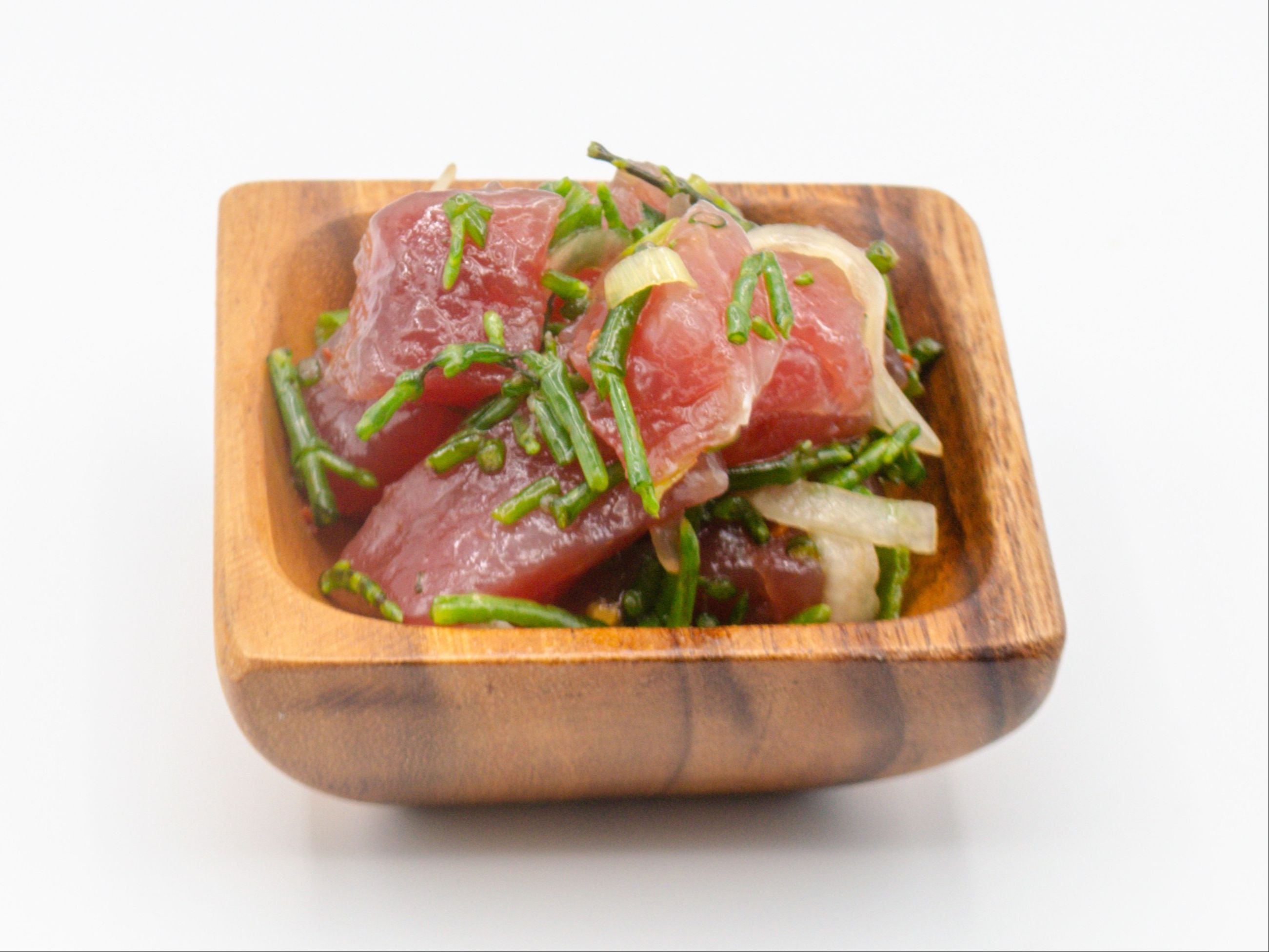 Peyton's Sea Asparagus Ahi Poke from Yama's Fish Market