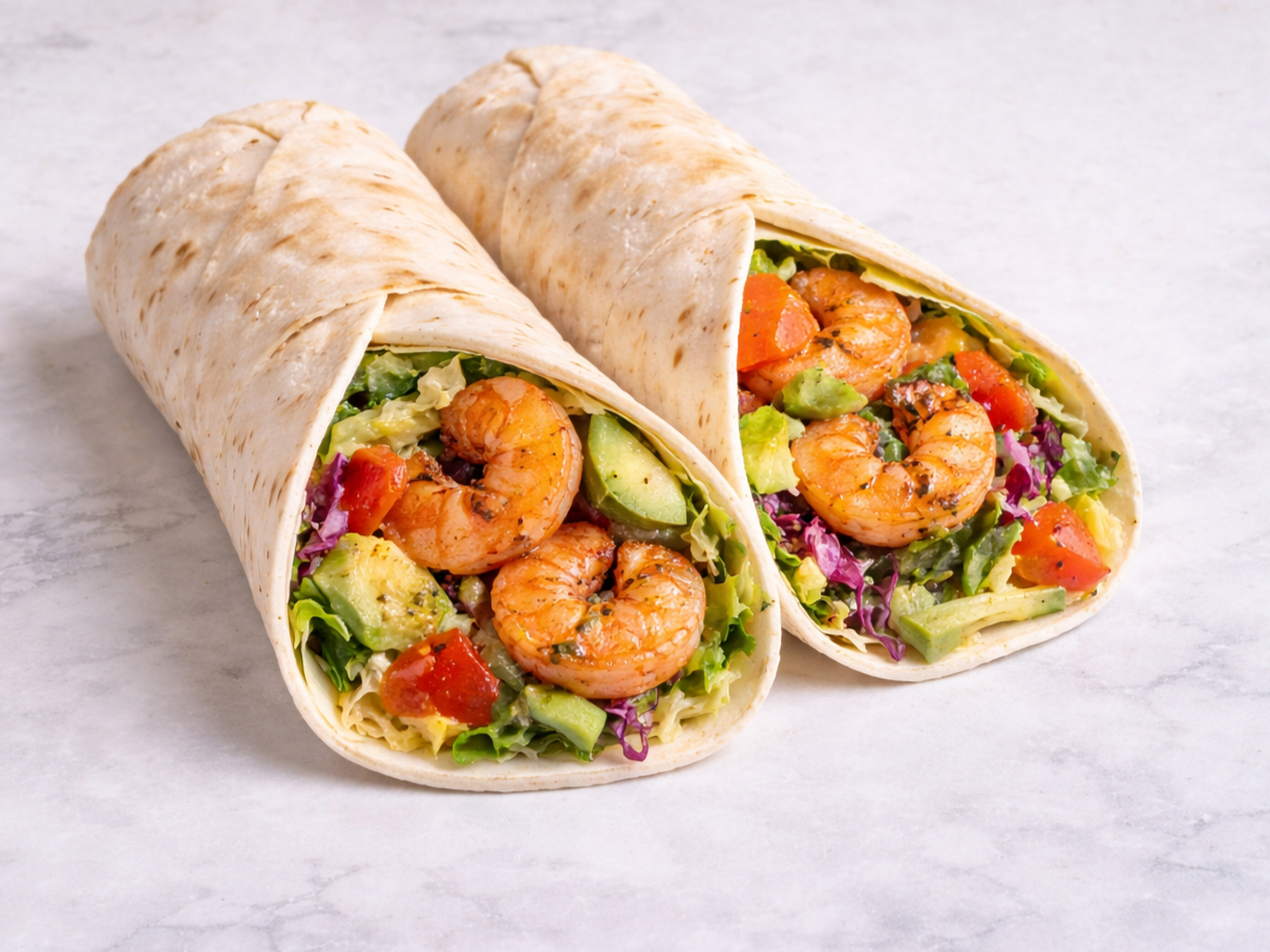 3.Fried Shrimps Wrap.