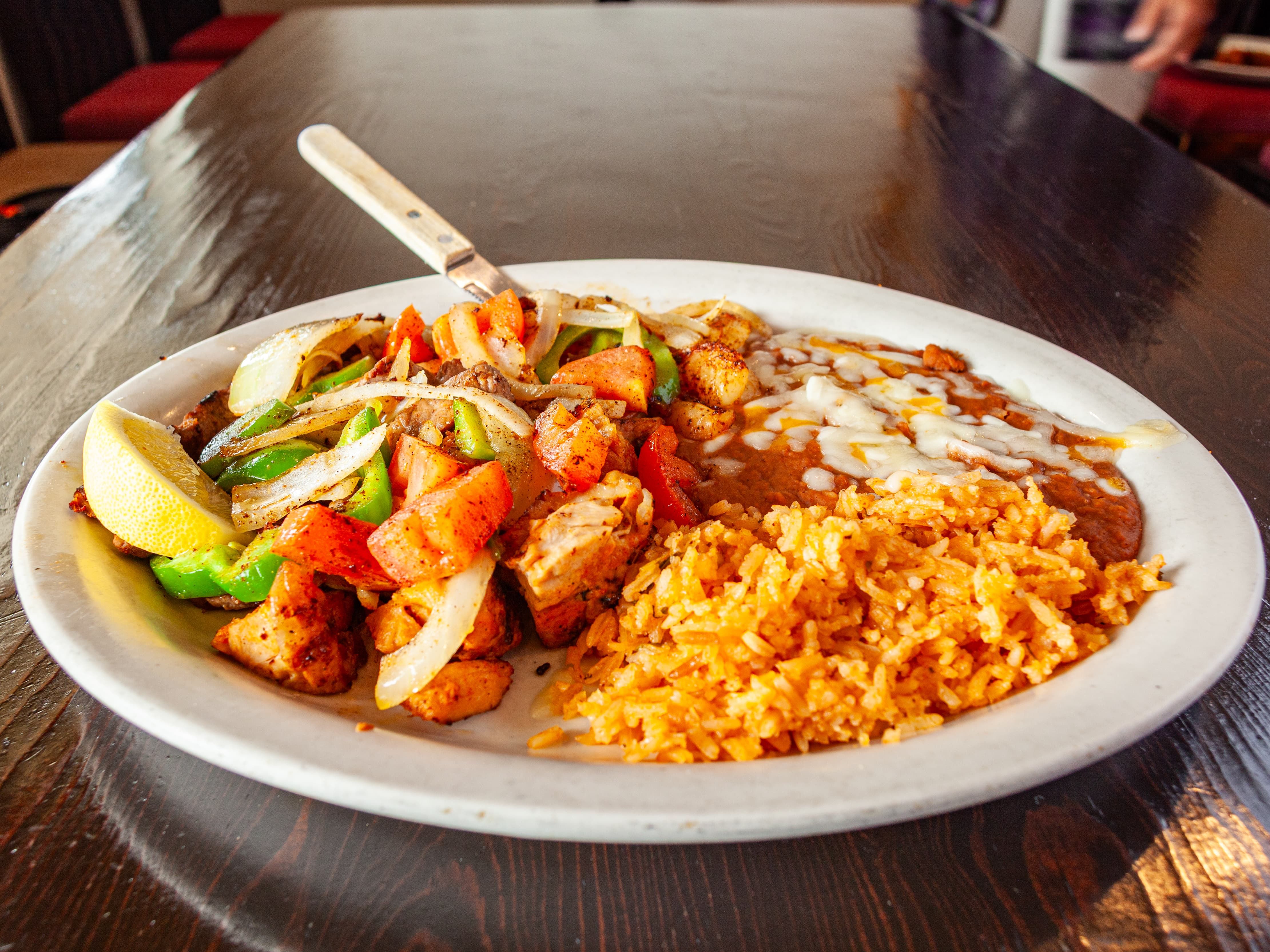 Trio Fajitas.