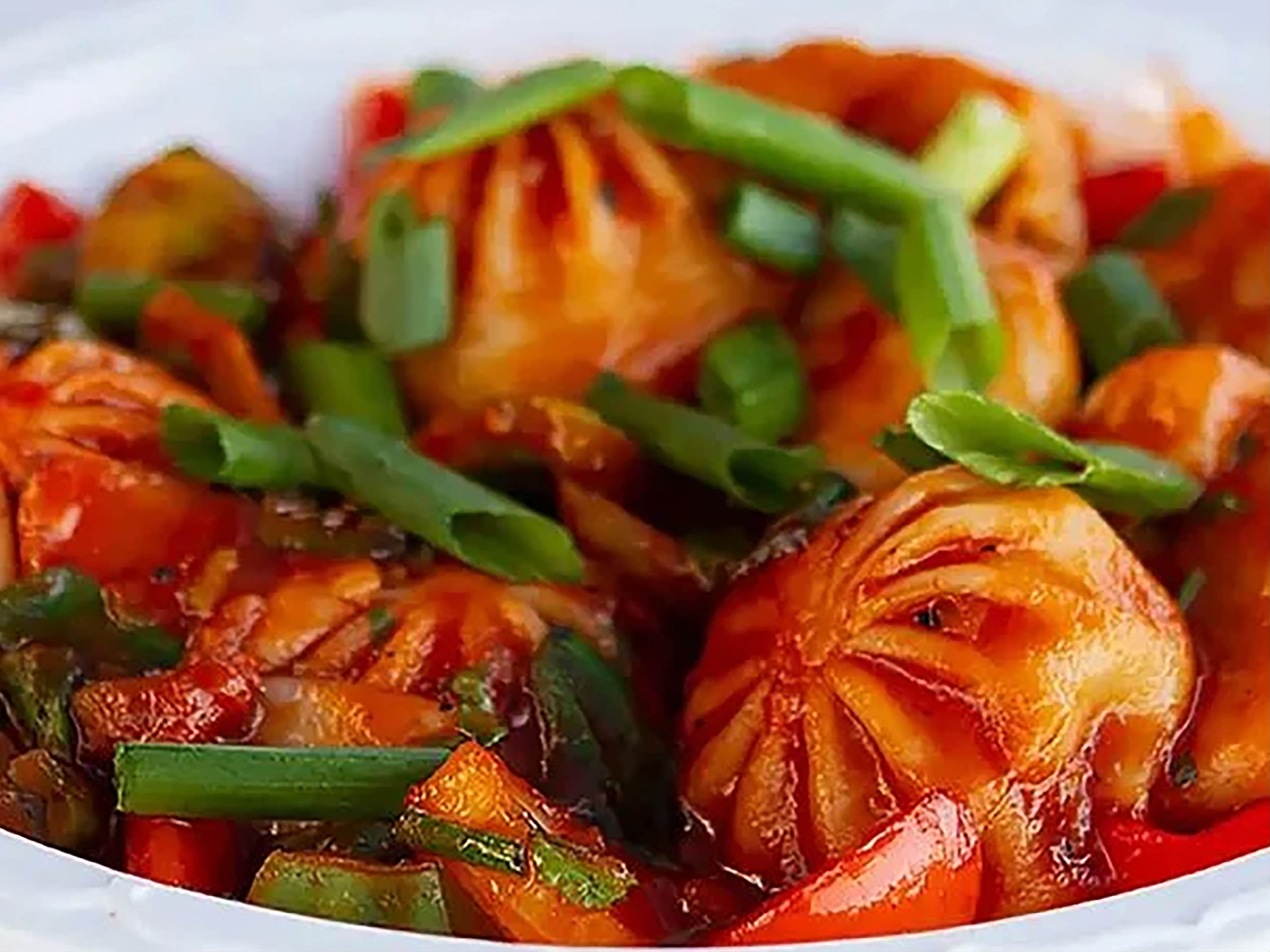 Chilli Vegetable Momo.