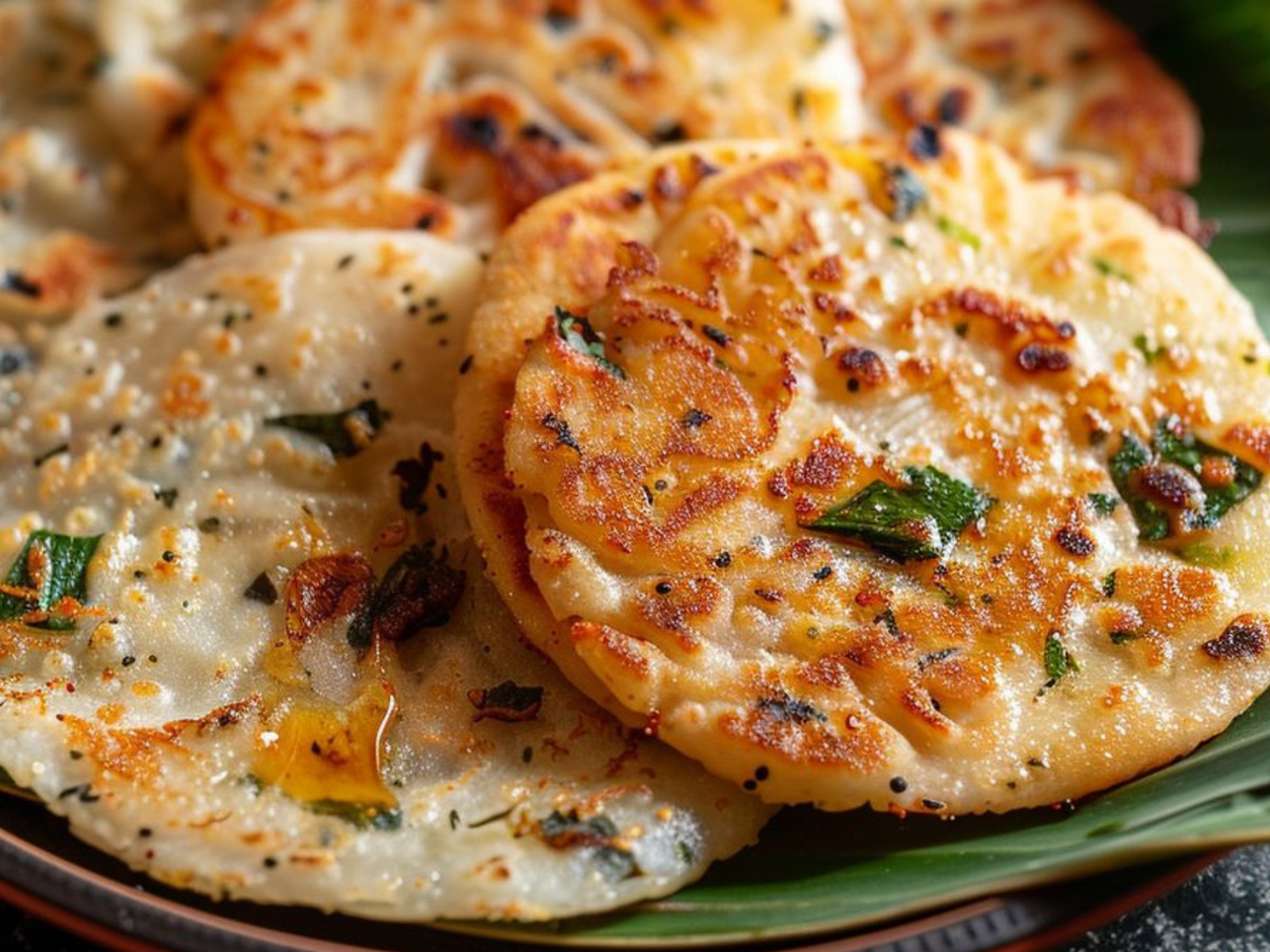 Onion Chili Uttappam.