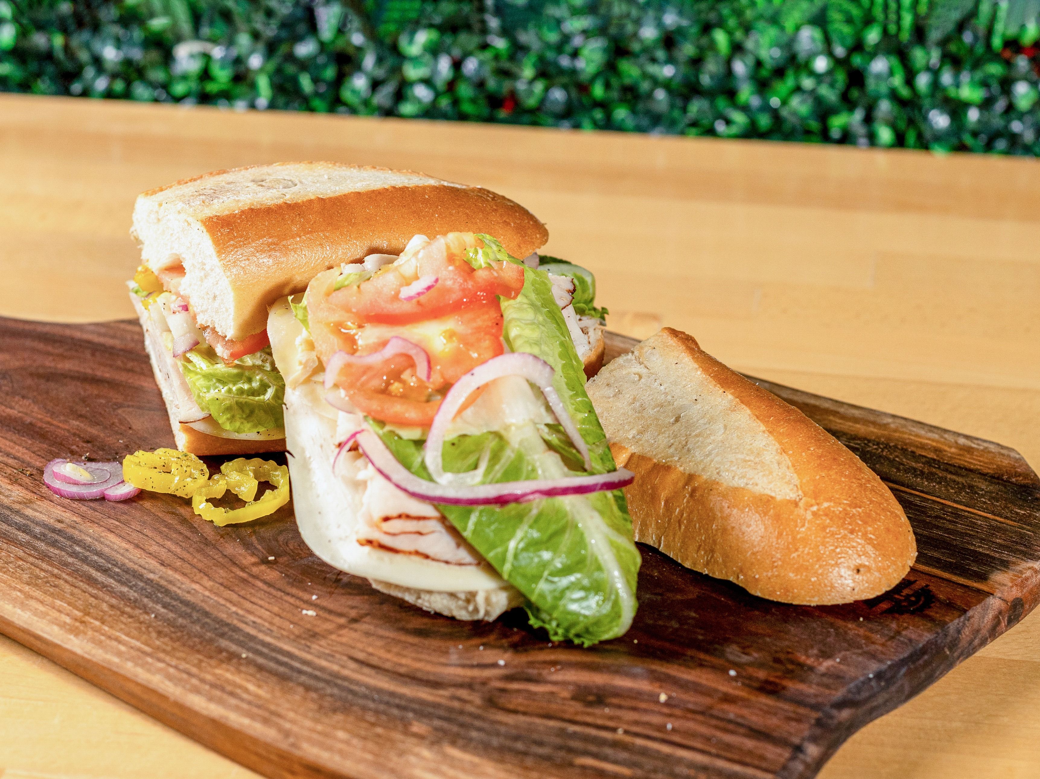 Turkey and Cheese Sub.