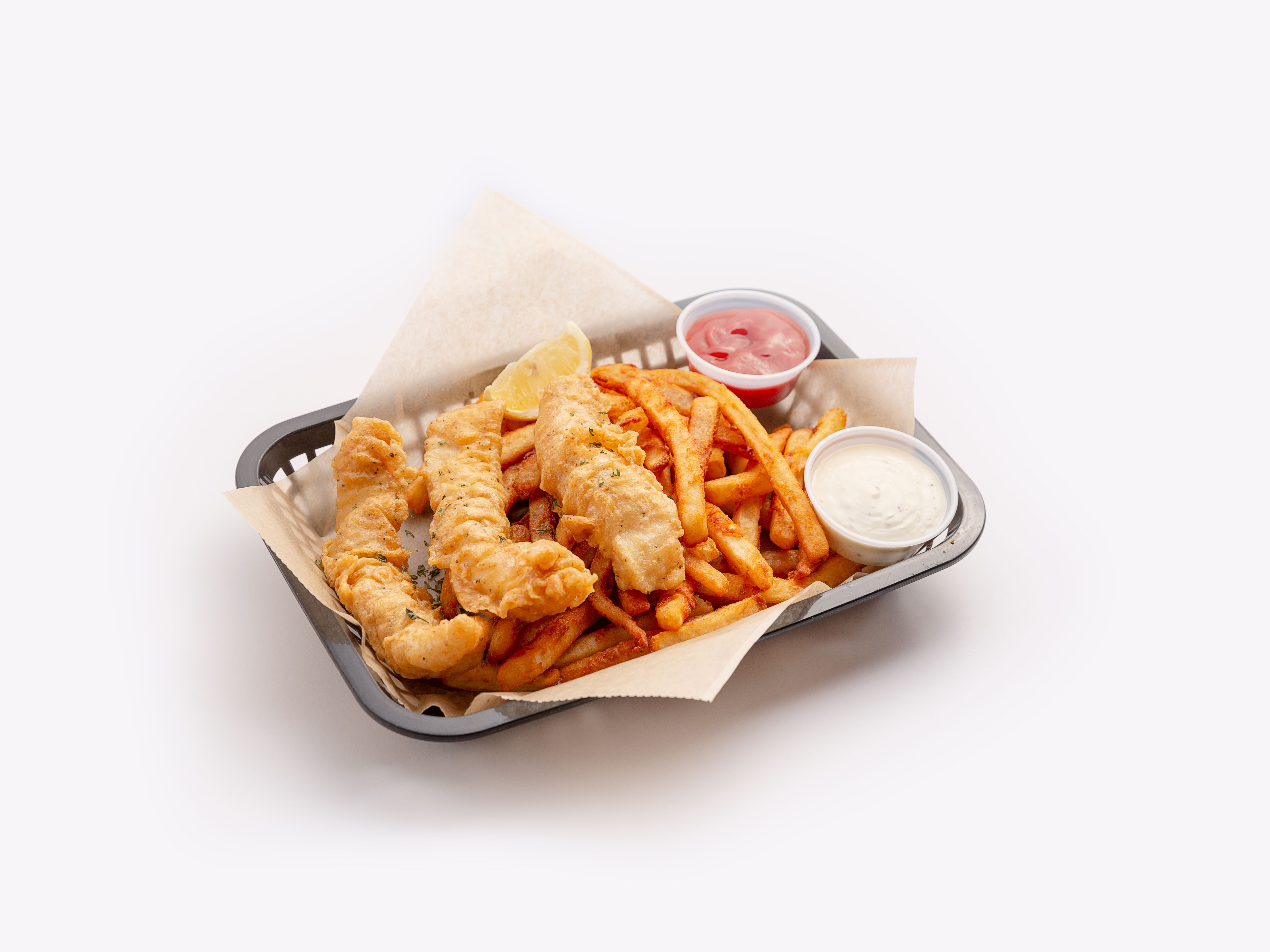 FRIED CATFISH BASKET.