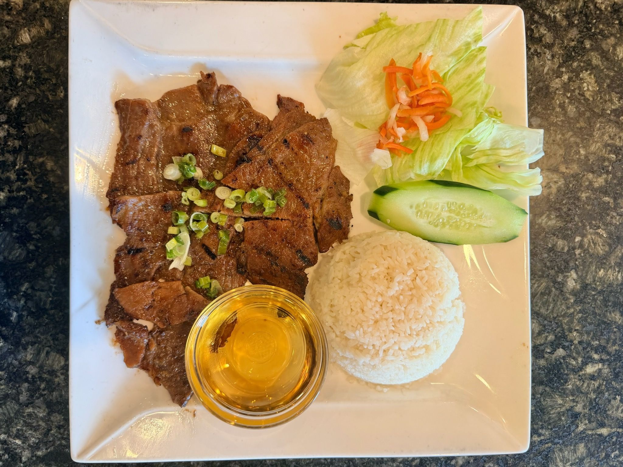 C61. Rice w/ Grilled Pork.