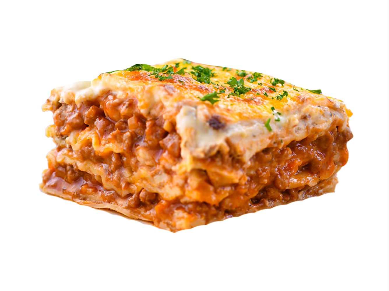 Lasagna with Grilled Chicken.