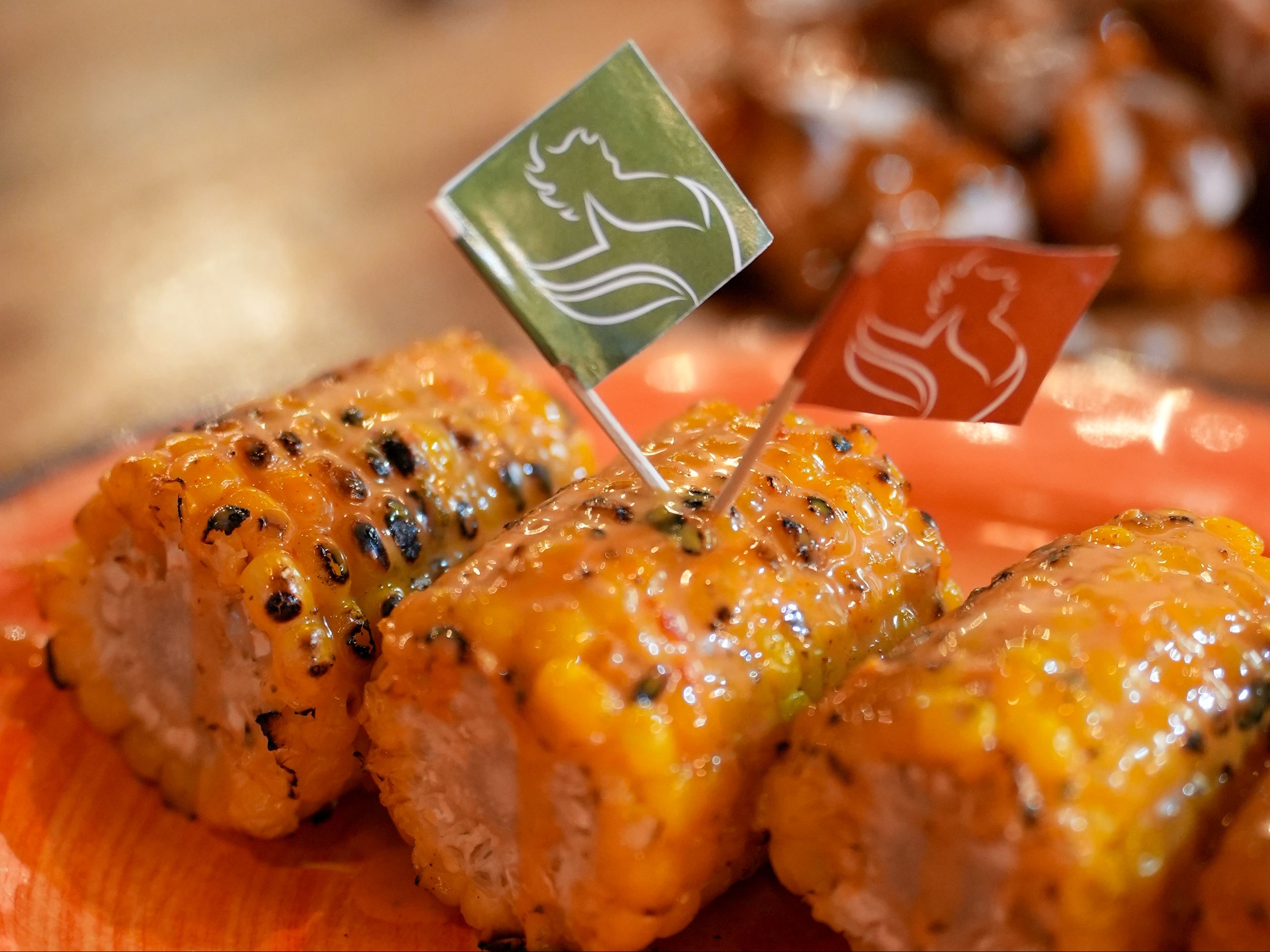 Flame-Grilled Corn On The Cob.