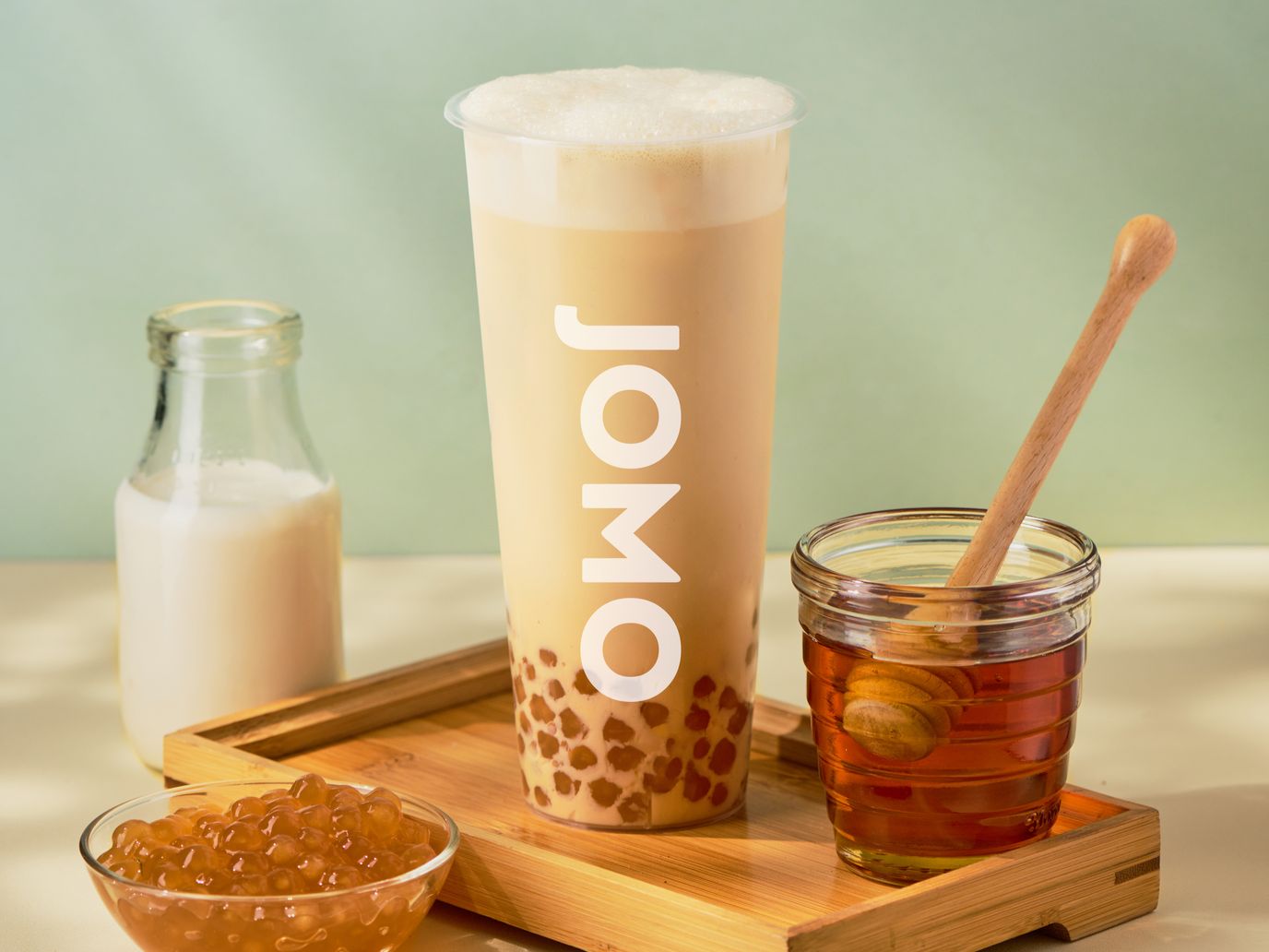 Honey Milk Tea w/t golden boba
