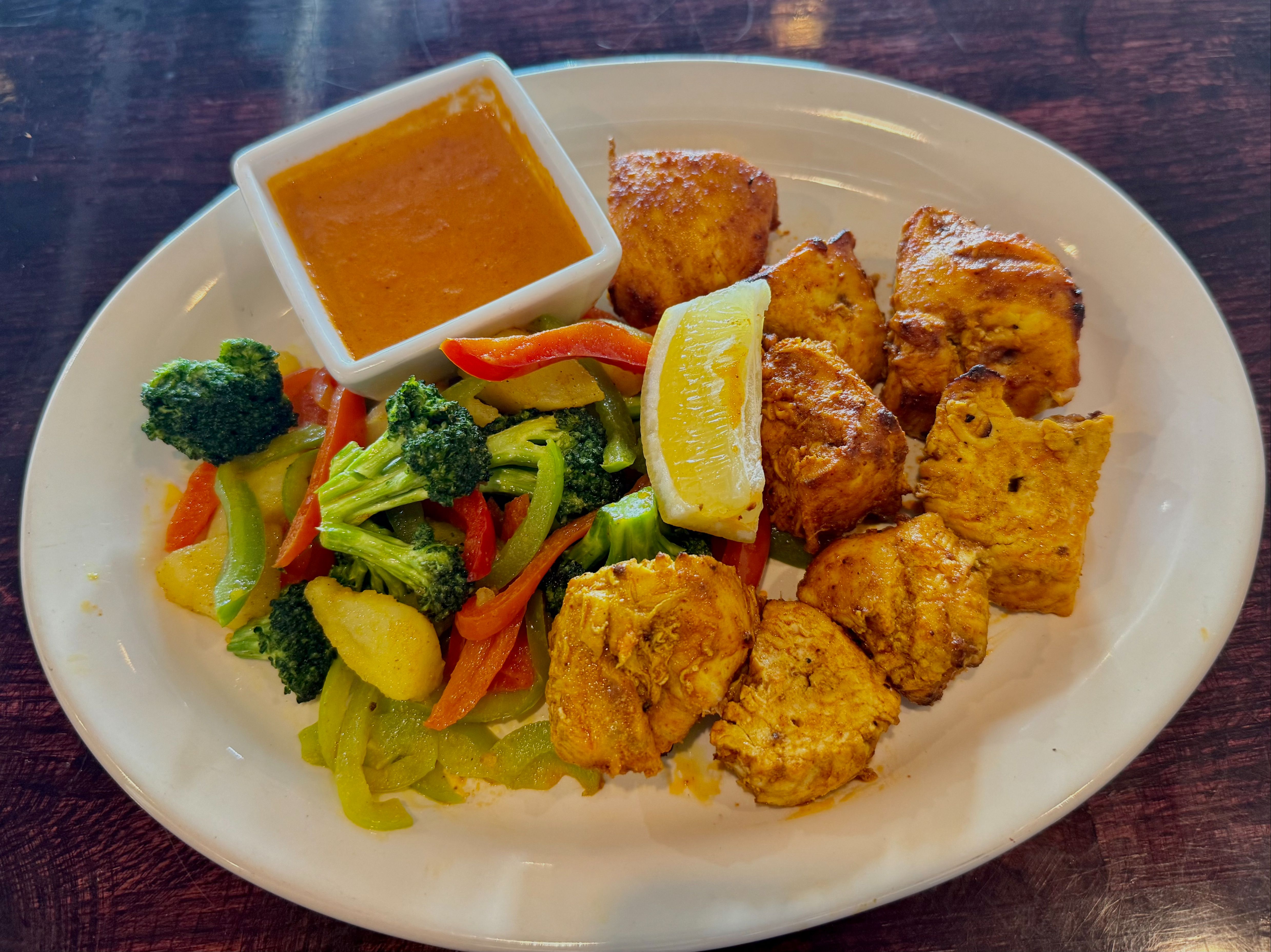 Chicken Tikka Kebab.