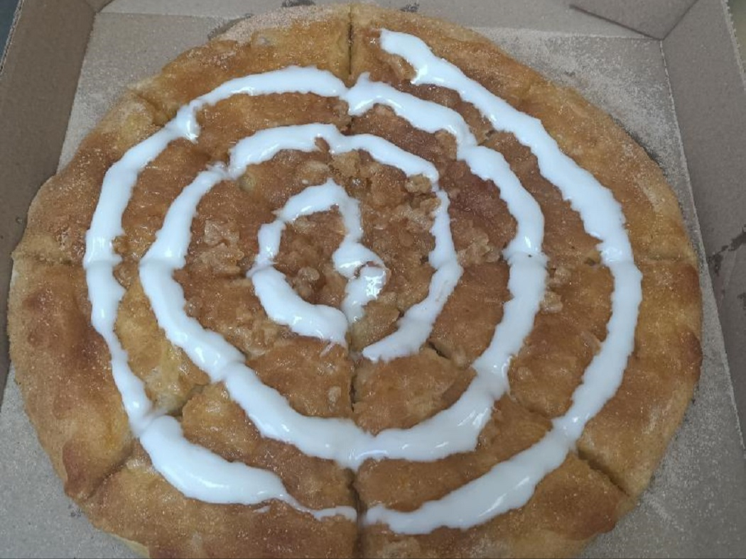 Caramel Apple Dessert Pizza.