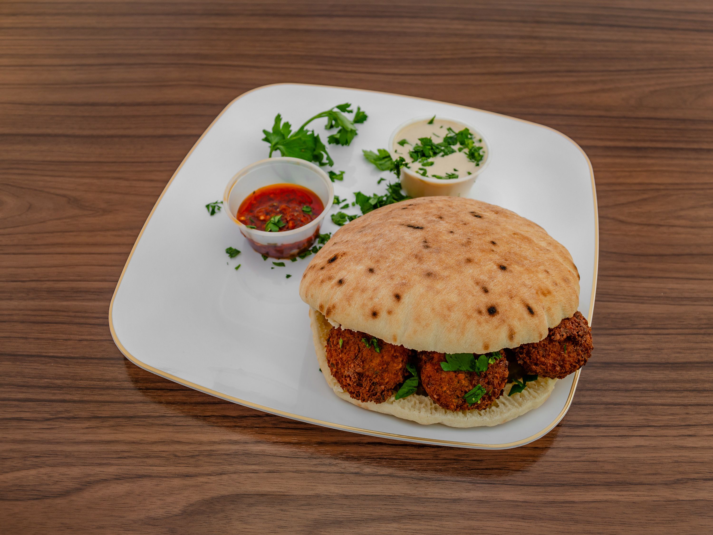 FALAFEL SANDWICH.