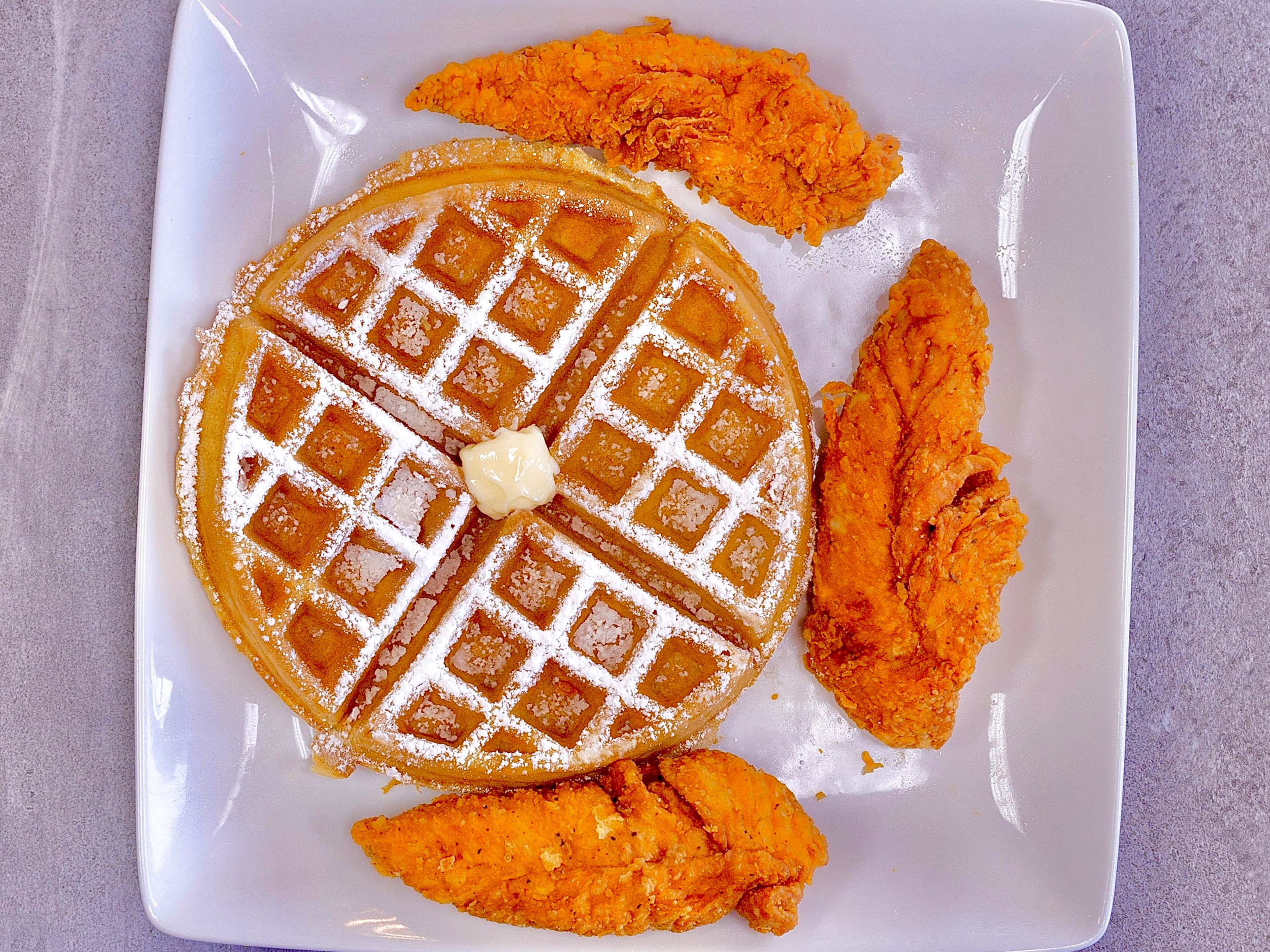 3 Tenders & 1 Waffle