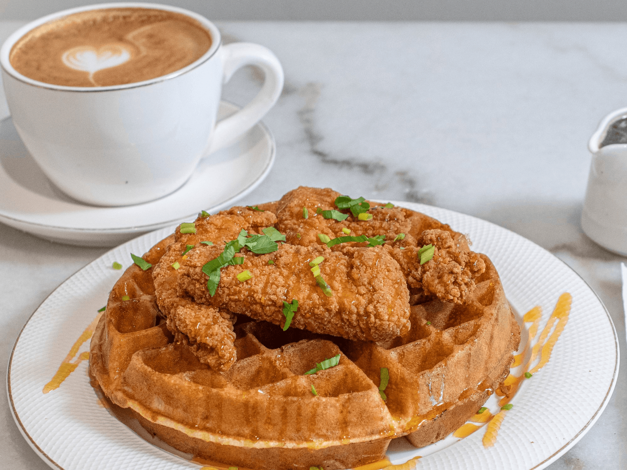 Chicken and Waffle.