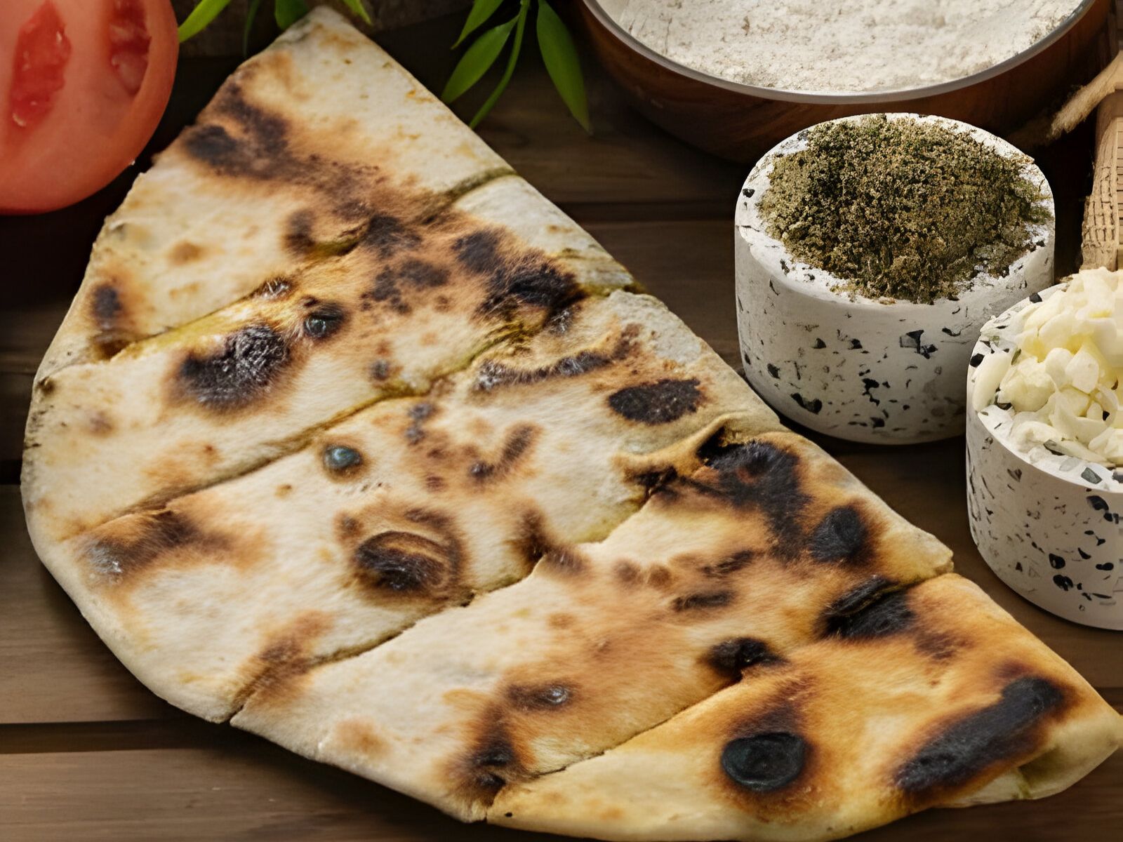 Labneh with Green Olives - Saj.