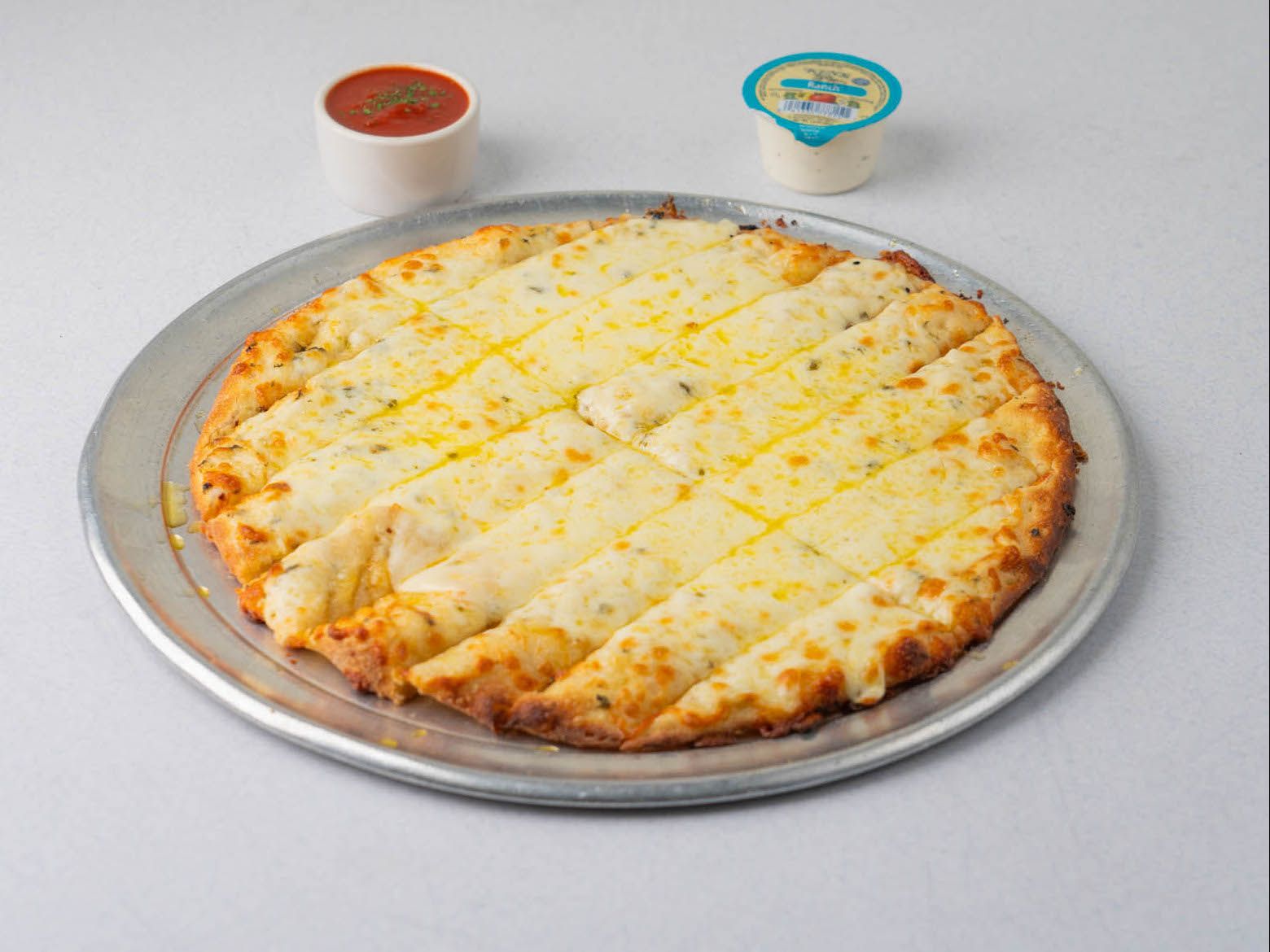 Bread Sticks with Garlic Butter & Cheese.